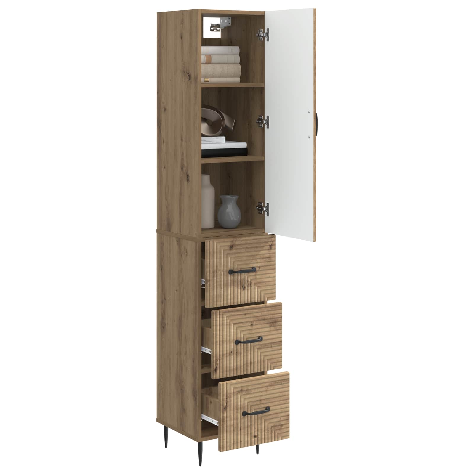 Ensemble de Meubles 2 pcs Chêne artisanal 33 x 34,5 x 90 cm - XIOS