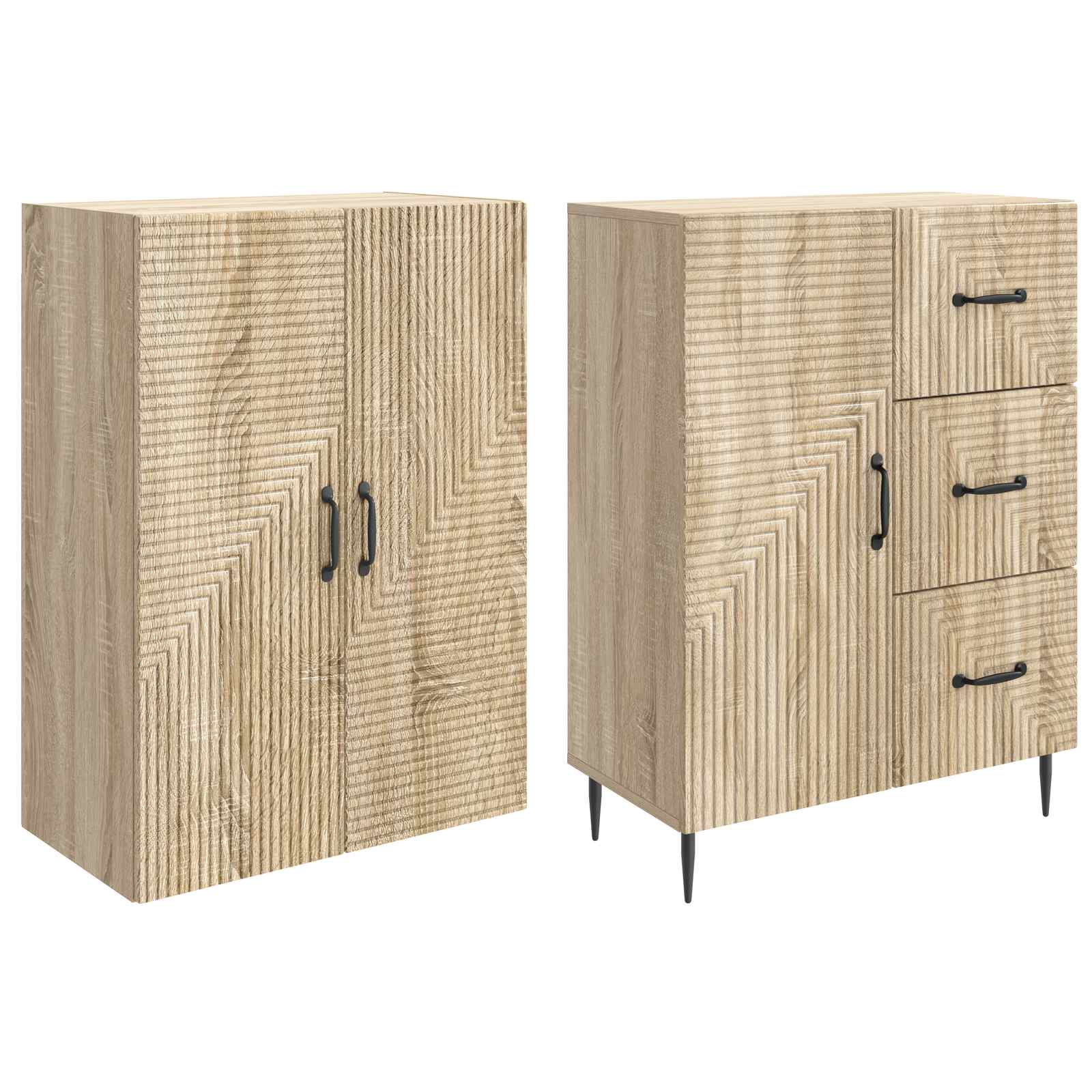 Ensemble de Meubles 2 pcs Chêne Sonoma 66 x 34,5 x 89,5 cm - XIOS