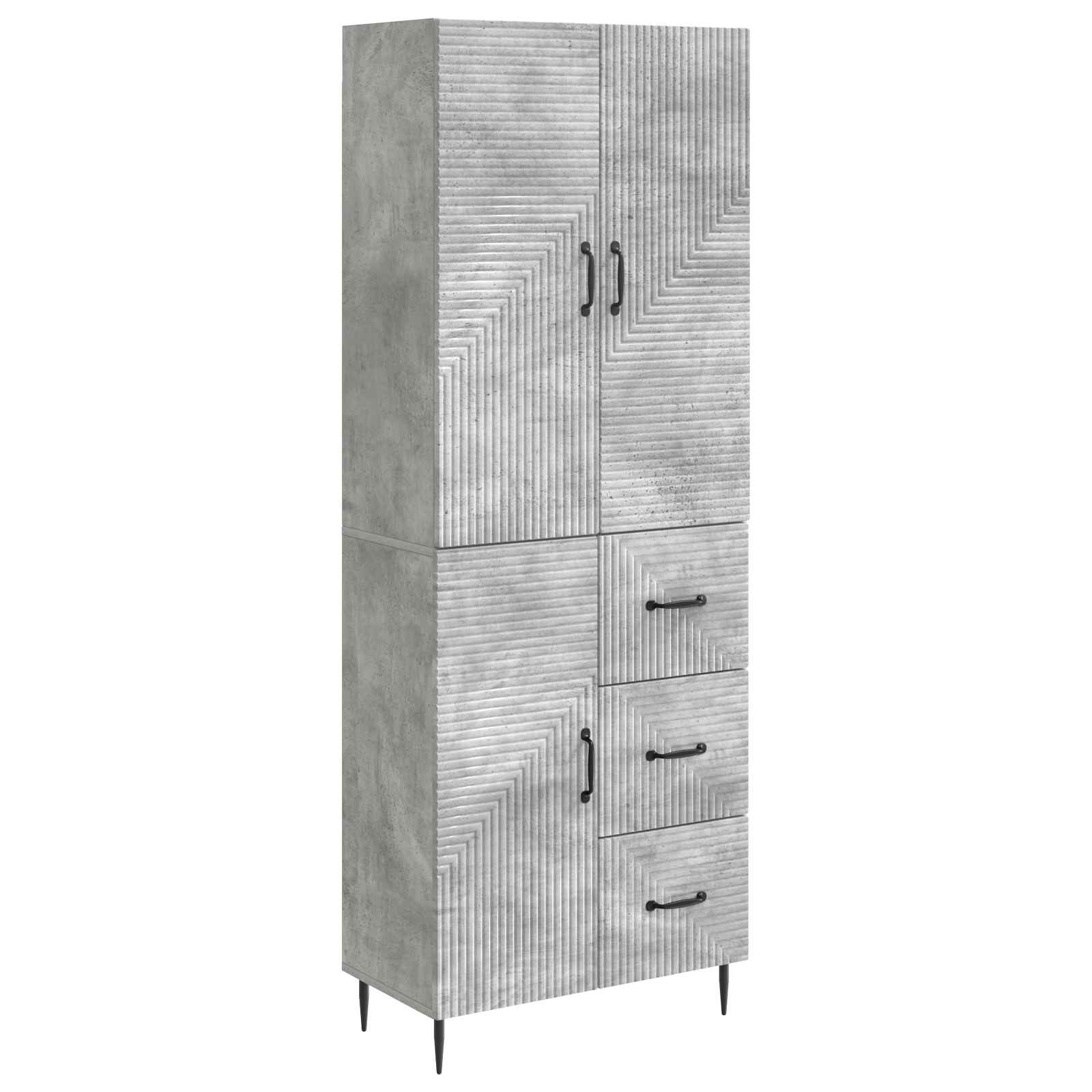 Ensemble de Meubles 2 pcs Gris béton 66 x 34,5 x 89,5 cm - XIOS