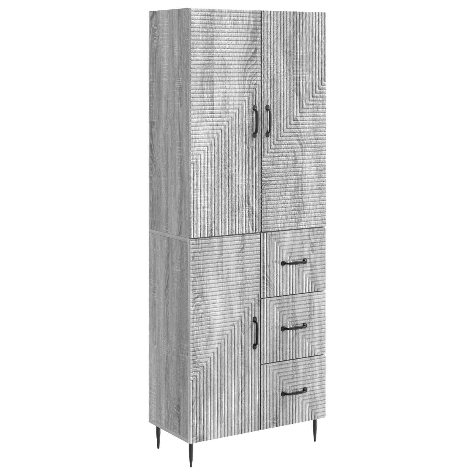 Ensemble de Meubles 2 pcs Sonoma gris 66 x 34,5 x 89,5 cm - XIOS