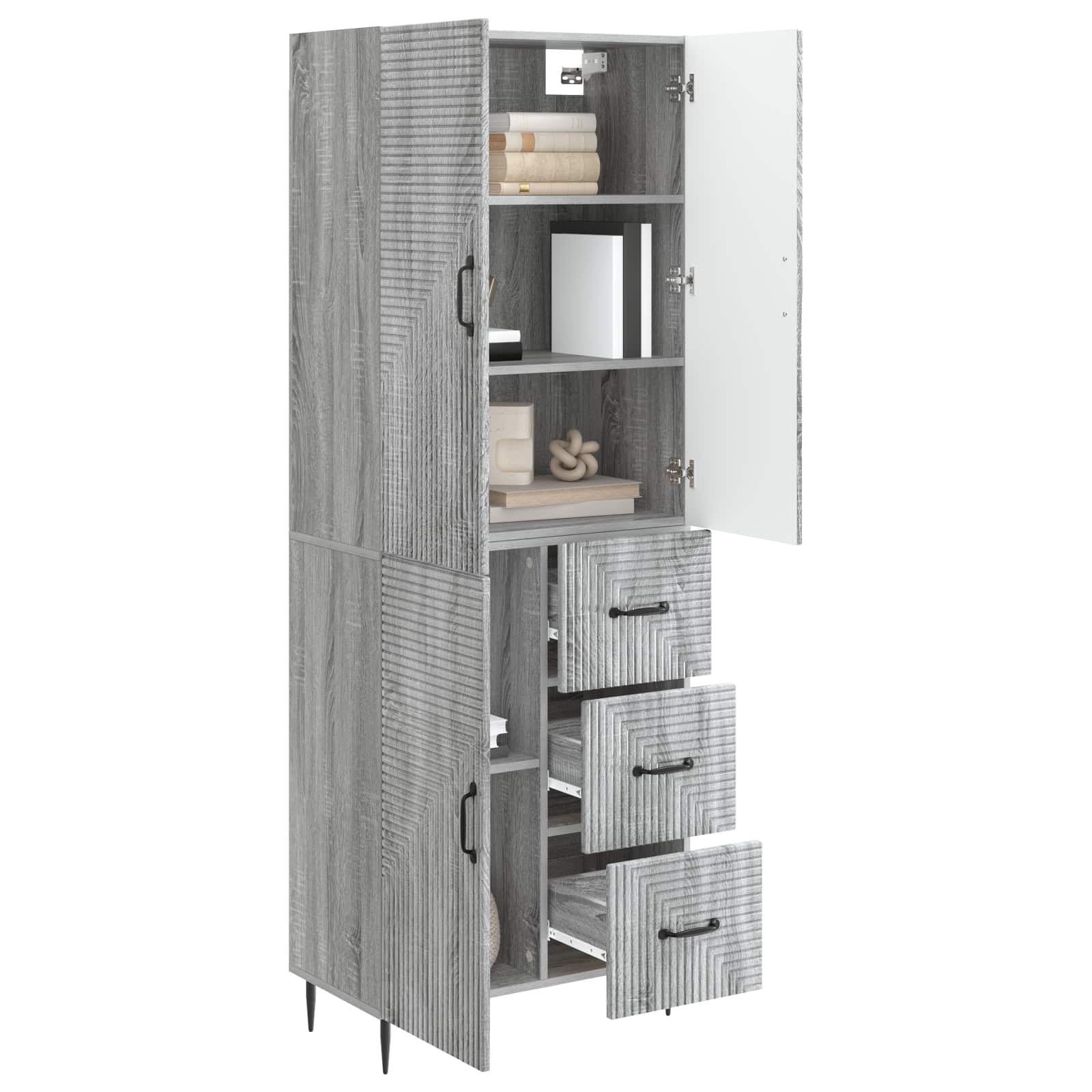 Ensemble de Meubles 2 pcs Sonoma gris 66 x 34,5 x 89,5 cm - XIOS