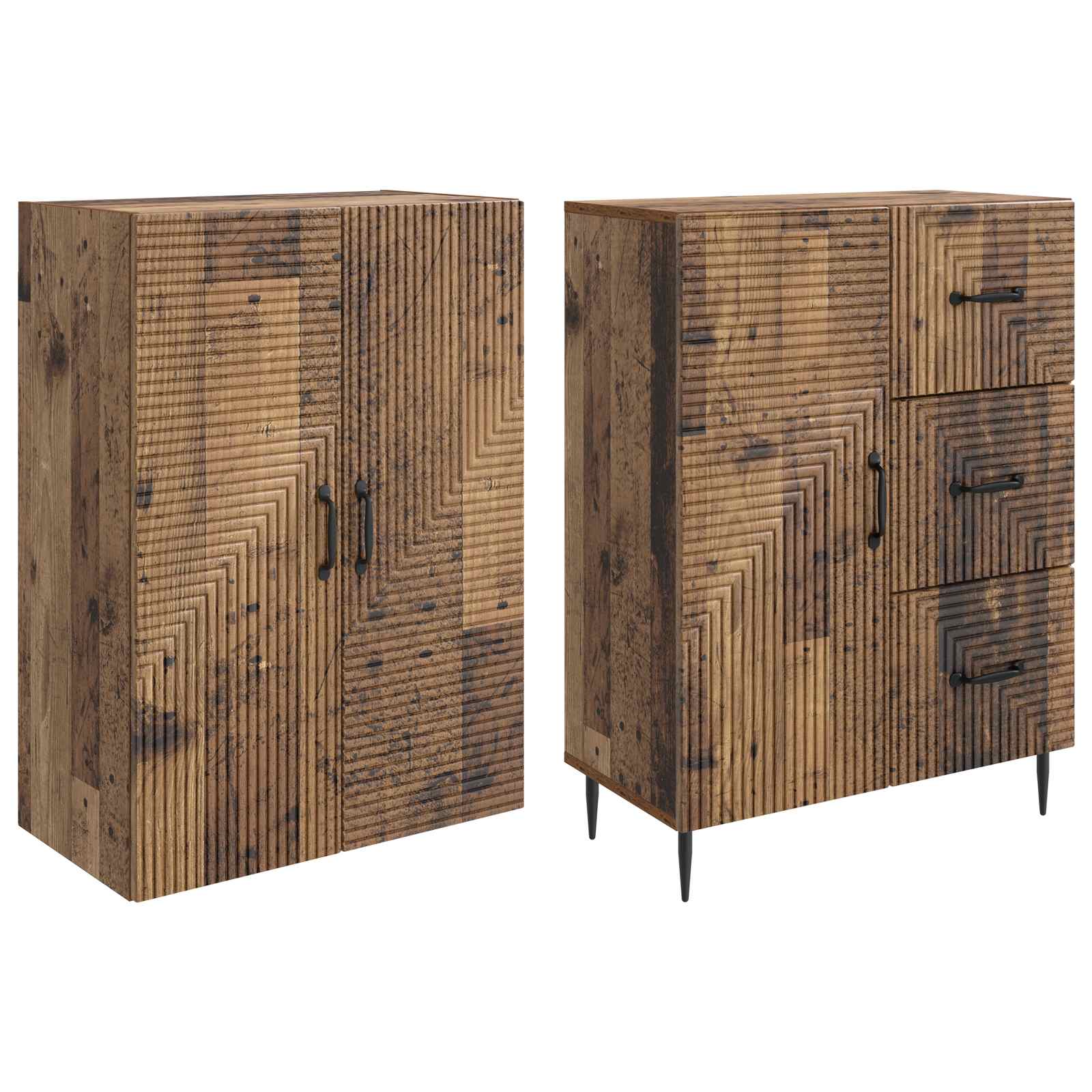 Ensemble de Meubles 2 pcs Bois ancien 66 x 34,5 x 89,5 cm - XIOS