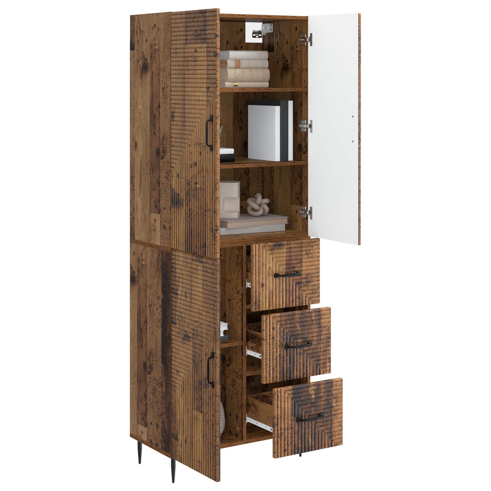 Ensemble de Meubles 2 pcs Bois ancien 66 x 34,5 x 89,5 cm - XIOS
