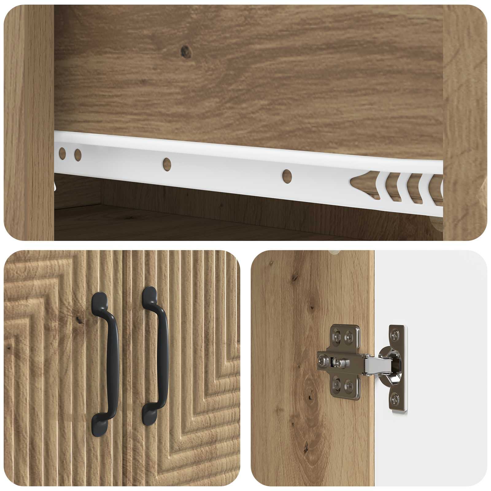 Ensemble de Meubles 2 pcs Chêne artisanal 66 x 34,5 x 89,5 cm - XIOS