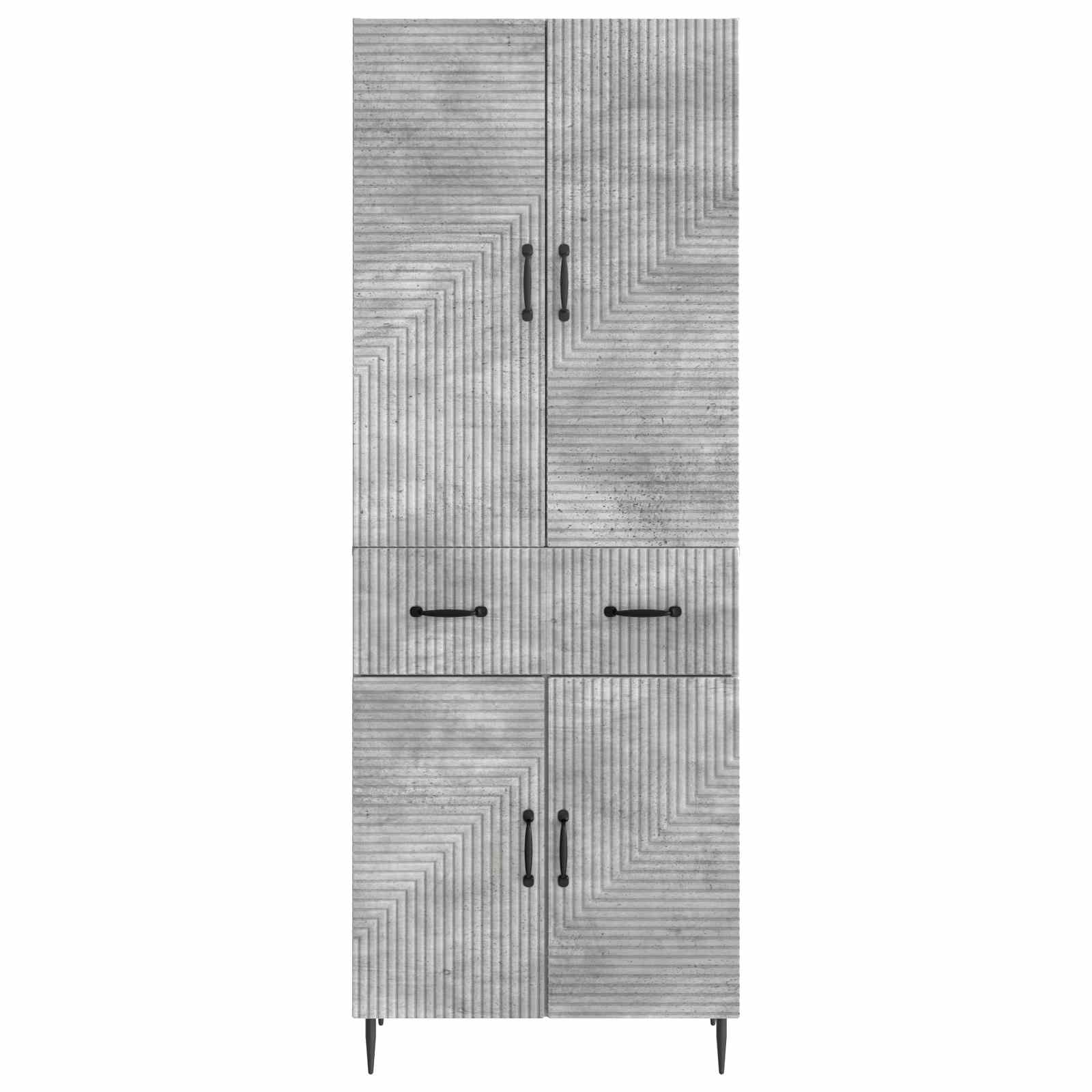 Ensemble de Meubles 2 pcs Gris béton 66 x 34,5 x 89,5 cm - XIOS