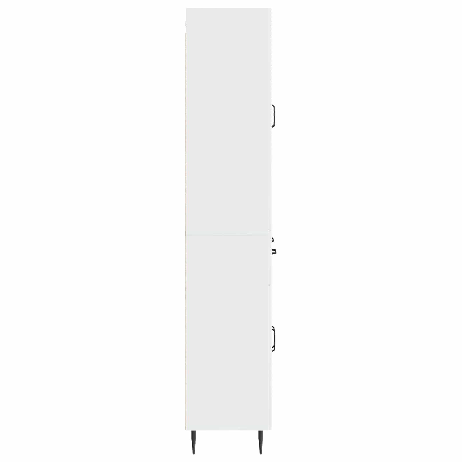 Ensemble de Meubles 2 pcs Blanc brillant 66 x 34,5 x 89,5 cm - XIOS