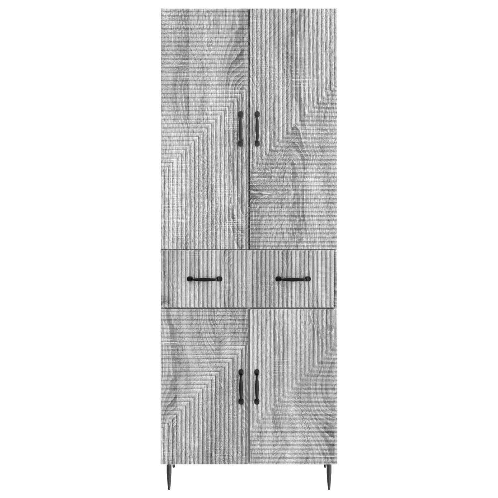 Ensemble de Meubles 2 pcs Sonoma gris 66 x 34,5 x 89,5 cm - XIOS