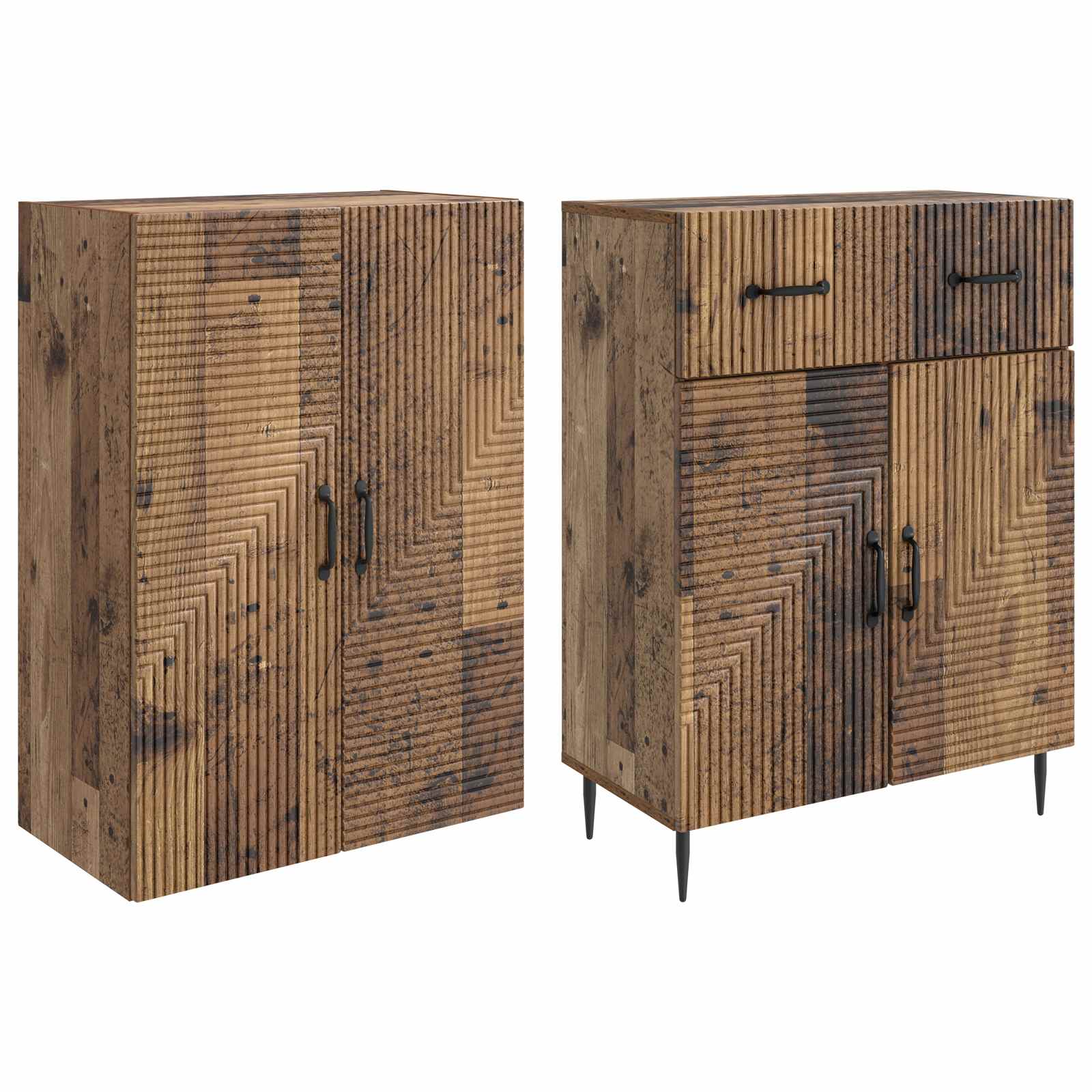 Ensemble de Meubles 2 pcs Bois ancien 66 x 34,5 x 89,5 cm - XIOS