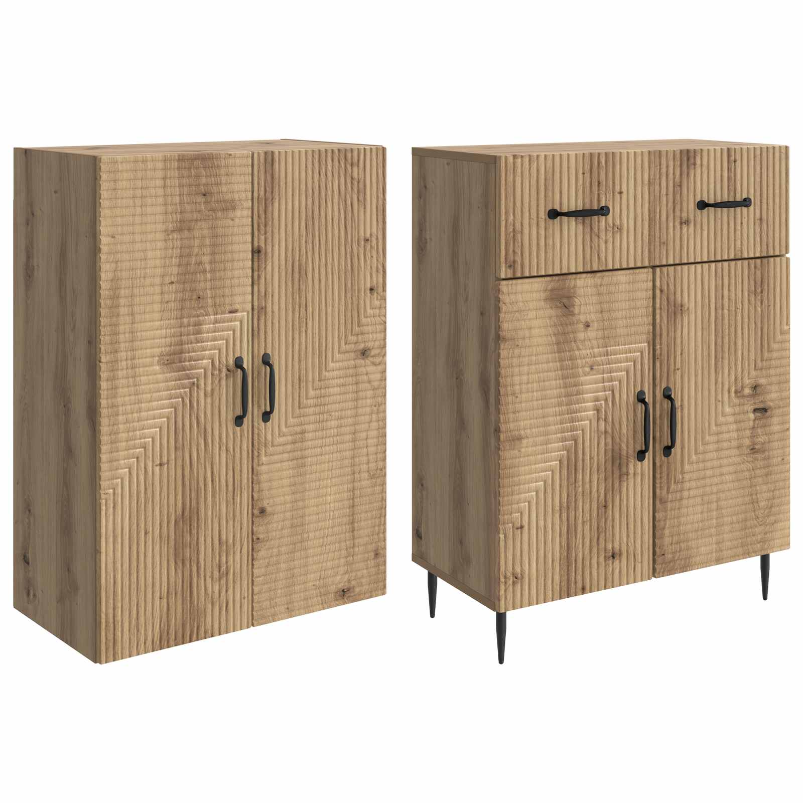 Ensemble de Meubles 2 pcs Chêne artisanal 66 x 34,5 x 89,5 cm - XIOS