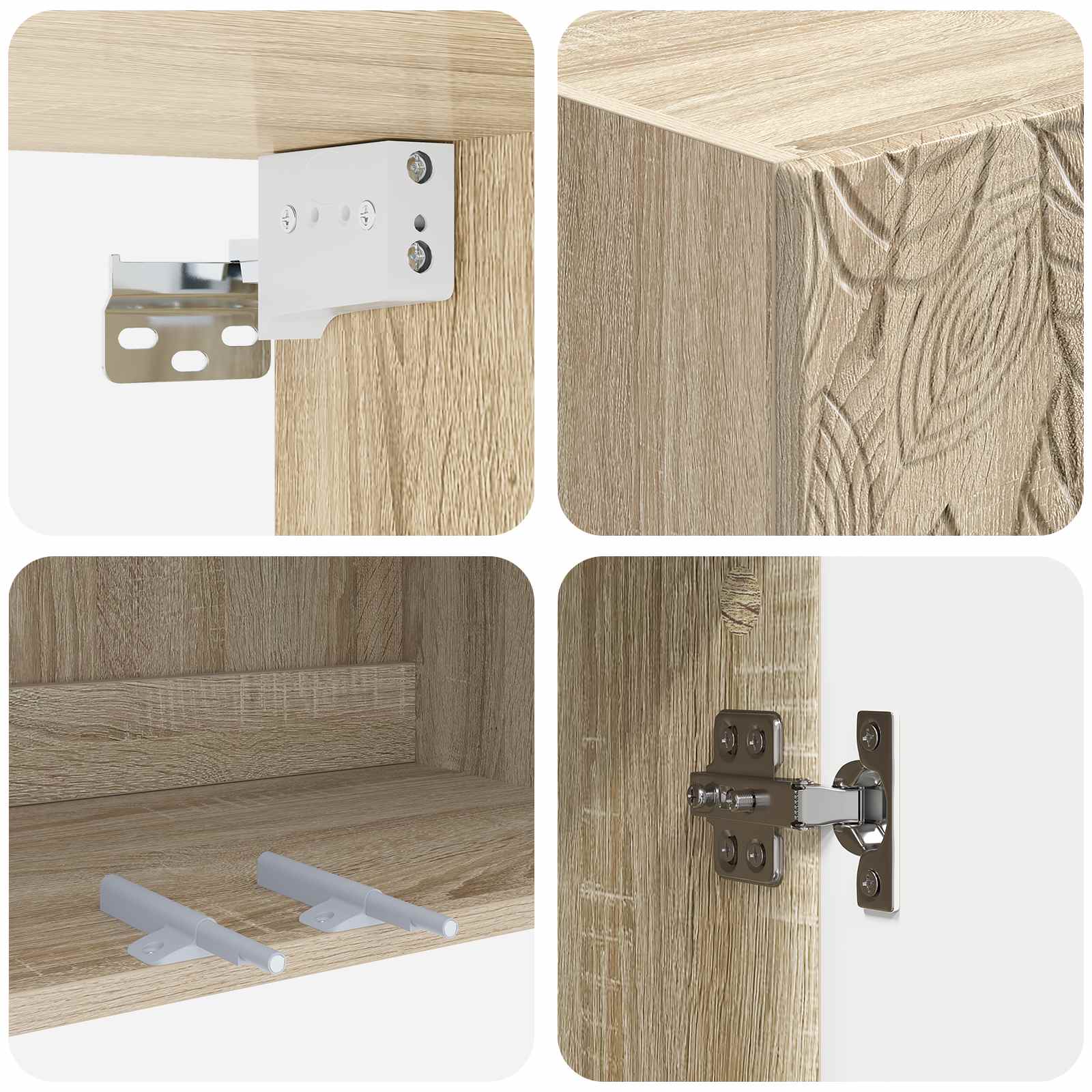 Ensemble de Meubles 2 pcs Chêne Sonoma Bois d'ingénierie - XIOS