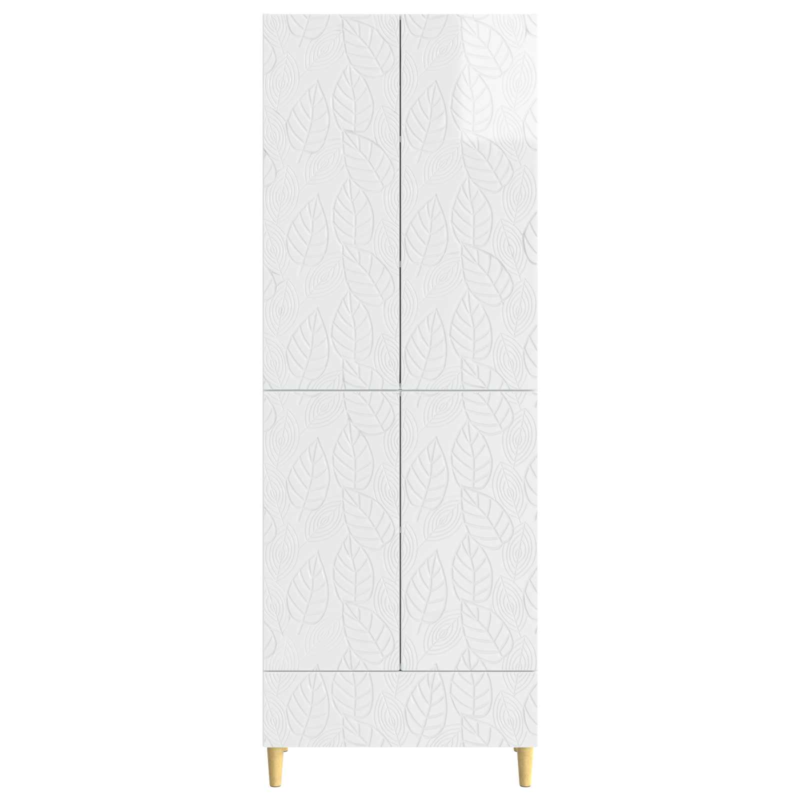 Ensemble de Meubles 2 pcs Blanc brillant Bois d'ingénierie - XIOS