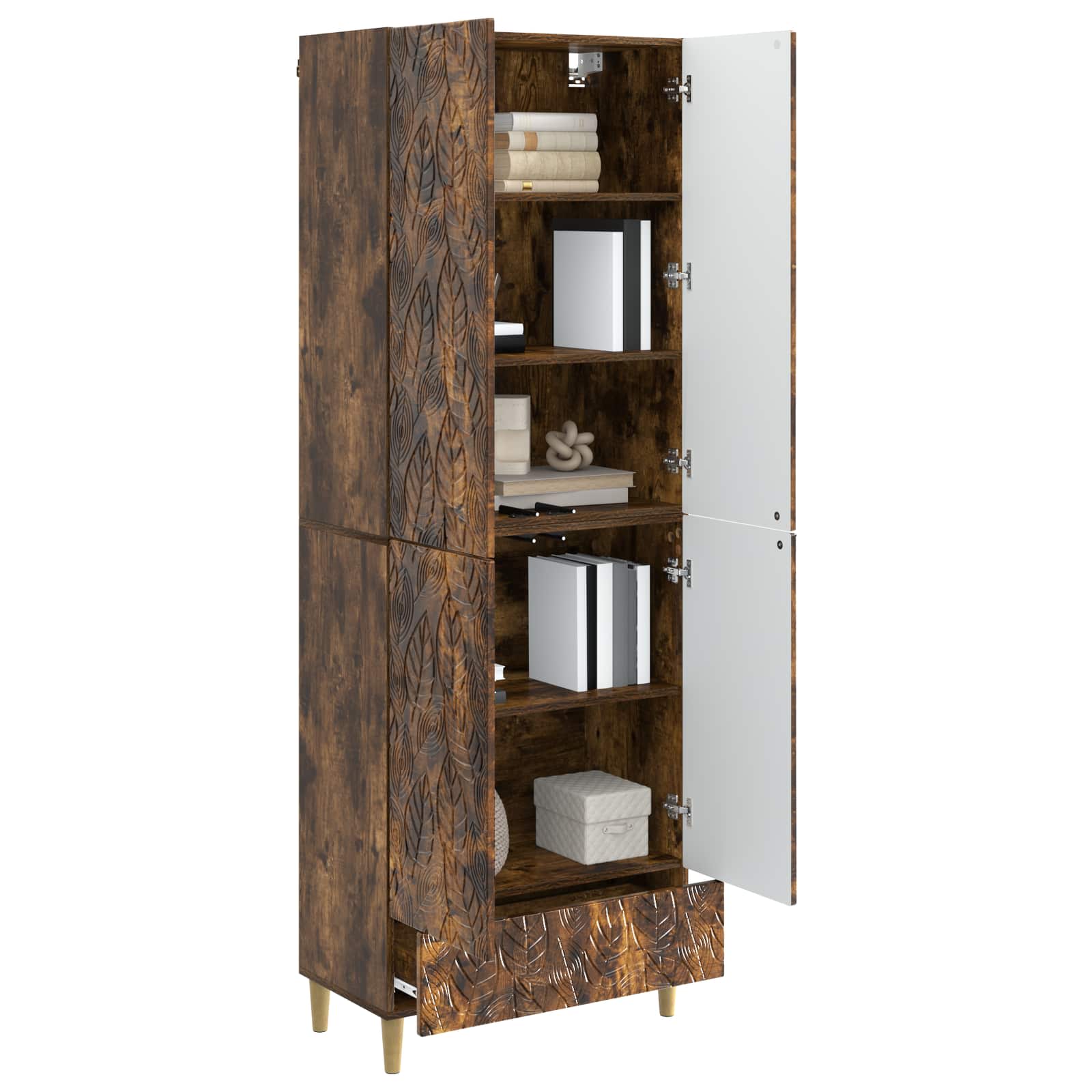 Ensemble de Meubles 2 pcs Chêne fumé Bois d'ingénierie - XIOS