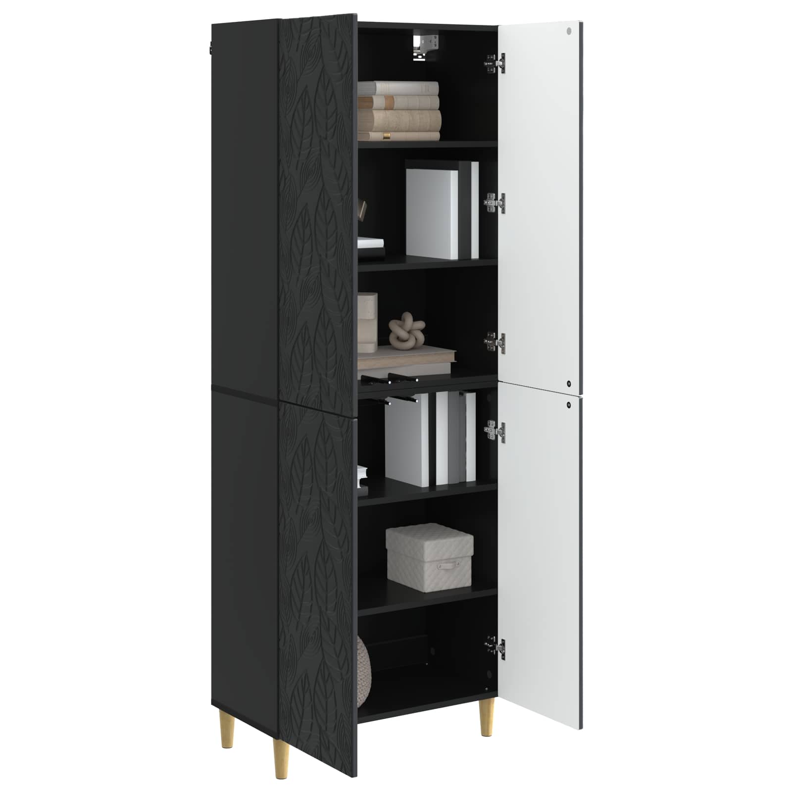 Ensemble de Meubles 2 pcs Noir Bois d'ingénierie - XIOS