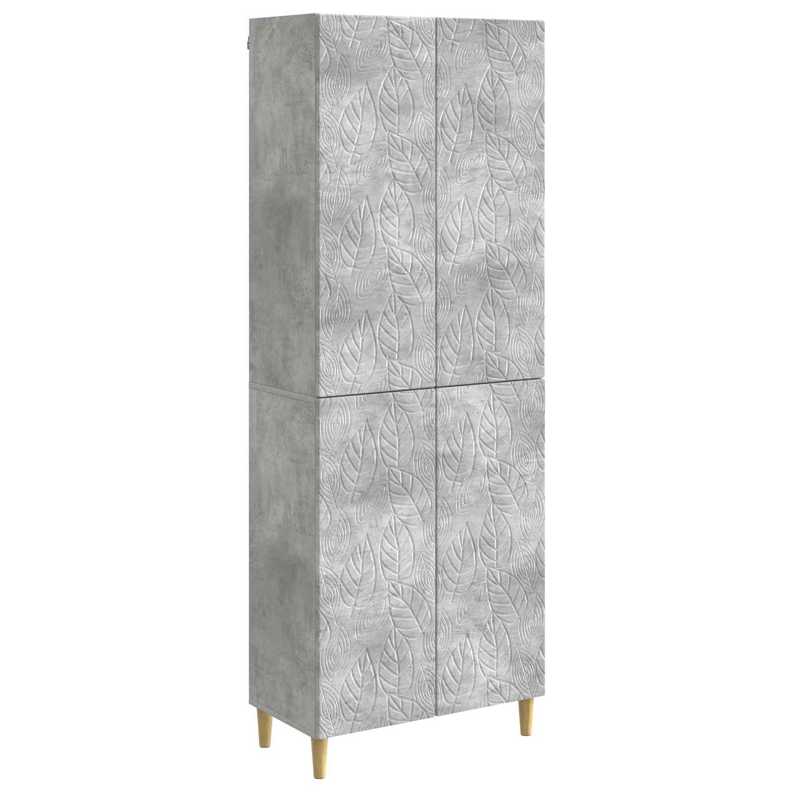 Ensemble de Meubles 2 pcs Gris béton Bois d'ingénierie - XIOS