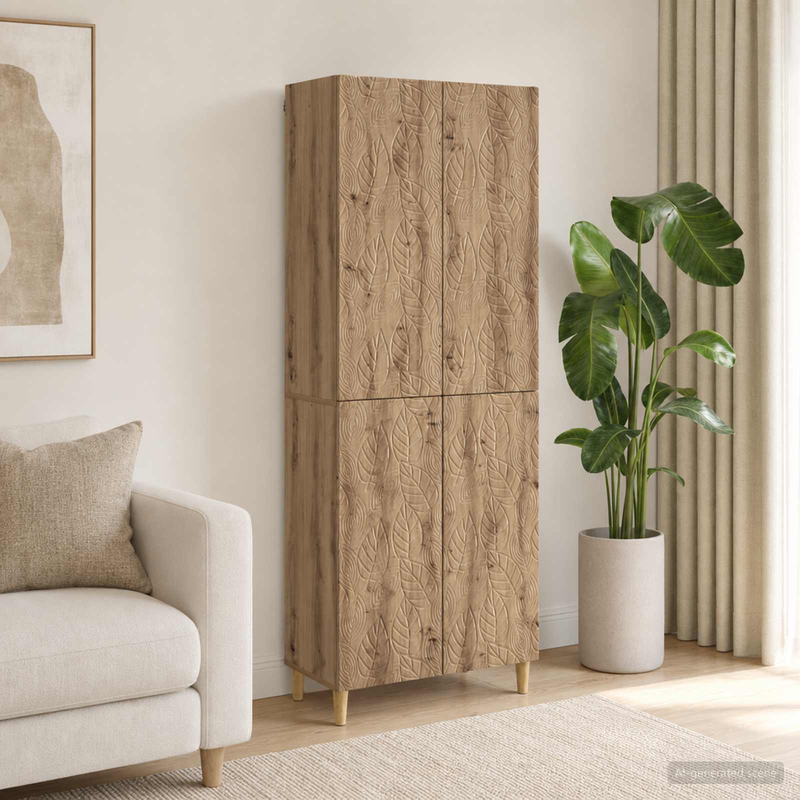 Ensemble de Meubles 2 pc Chêne artisanal Bois d'ingénierie - XIOS