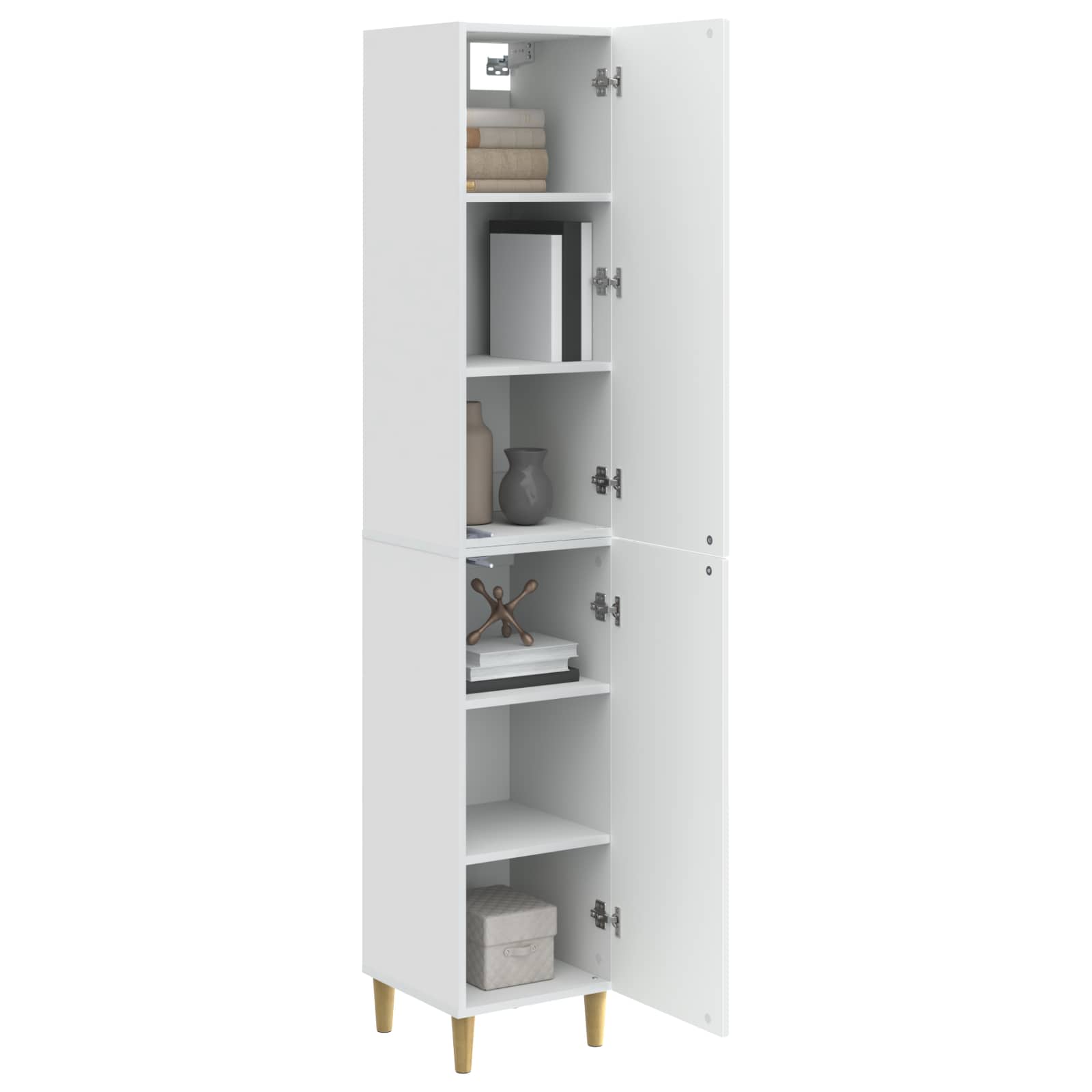 Ensemble de Meubles 2 pcs Blanc brillant Bois d'ingénierie - XIOS
