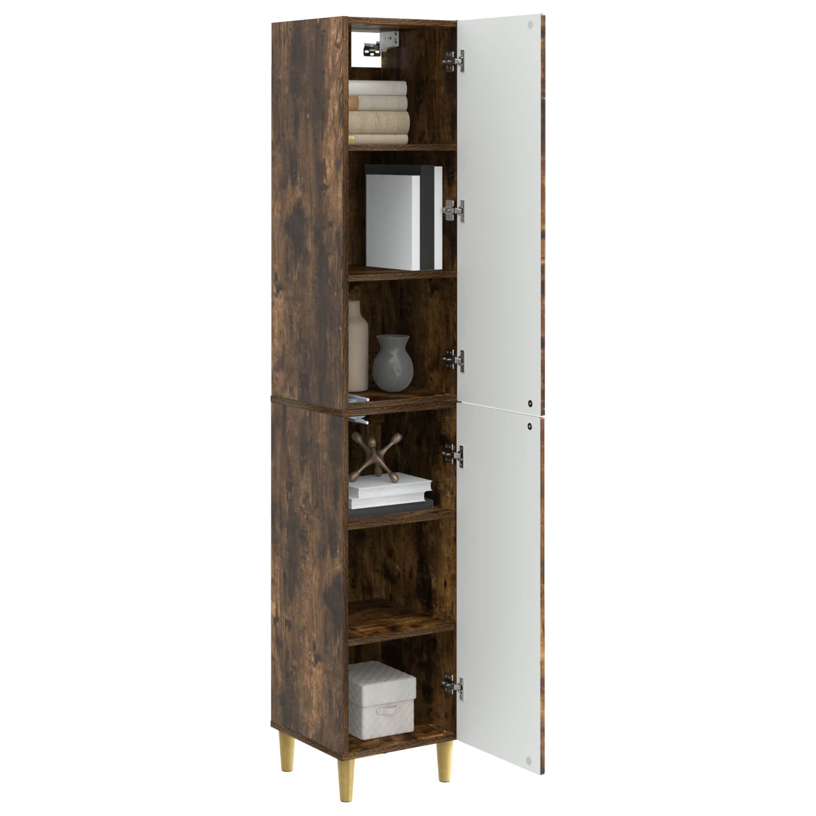 Ensemble de Meubles 2 pcs Chêne fumé Bois d'ingénierie - XIOS
