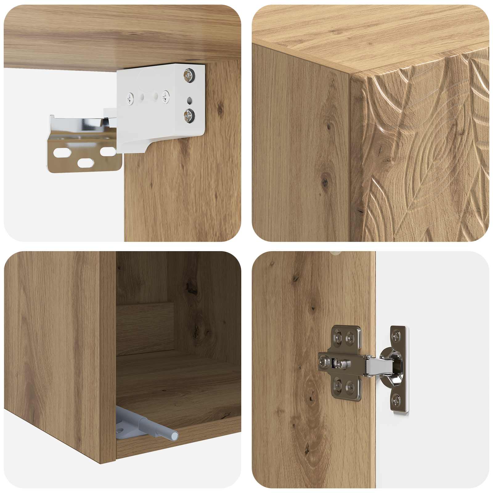 Ensemble de Meubles 2 pcs Chêne artisanal Bois d'ingénierie - XIOS