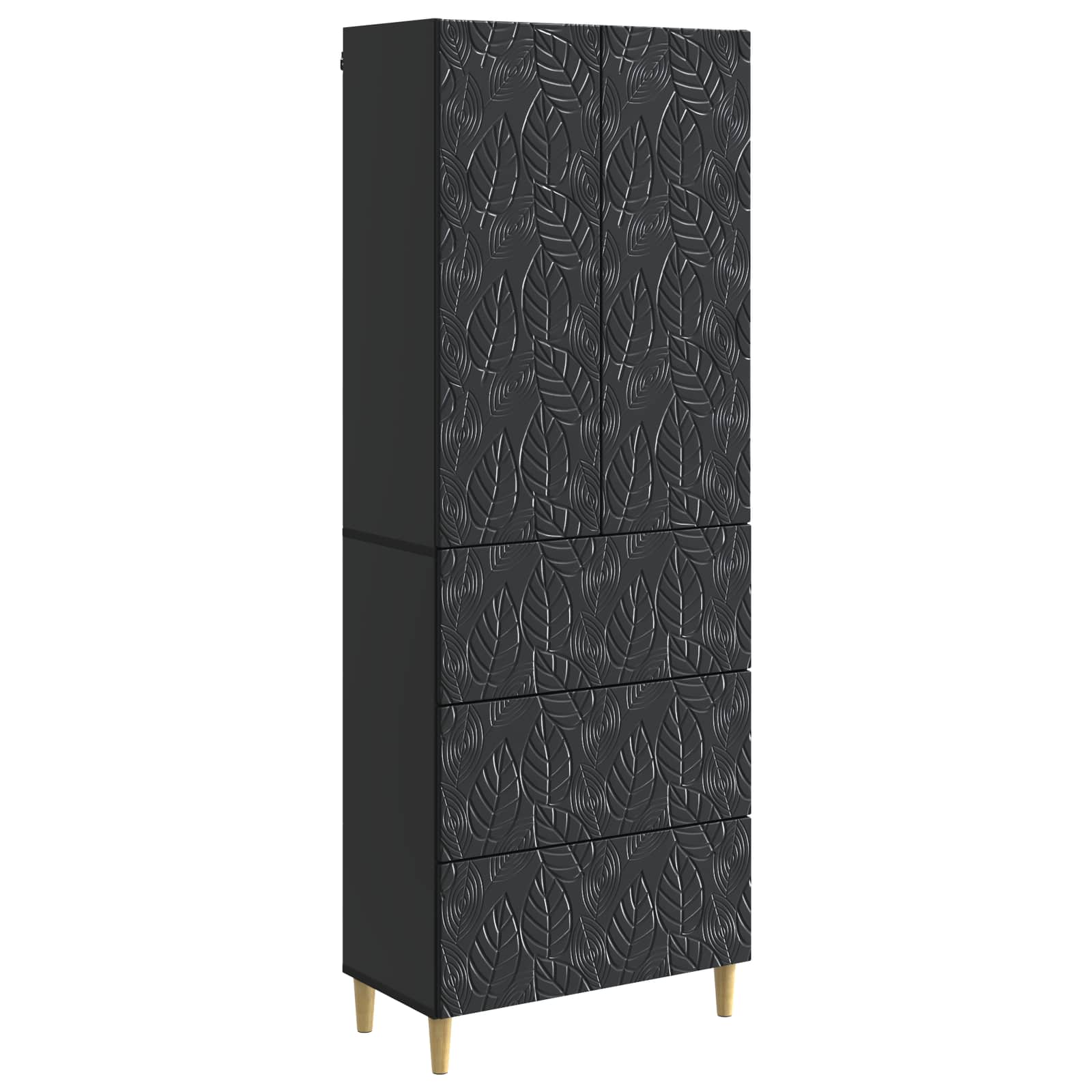 Ensemble de Meubles 2 pcs Noir 66 x 34,5 x 90 cm - XIOS