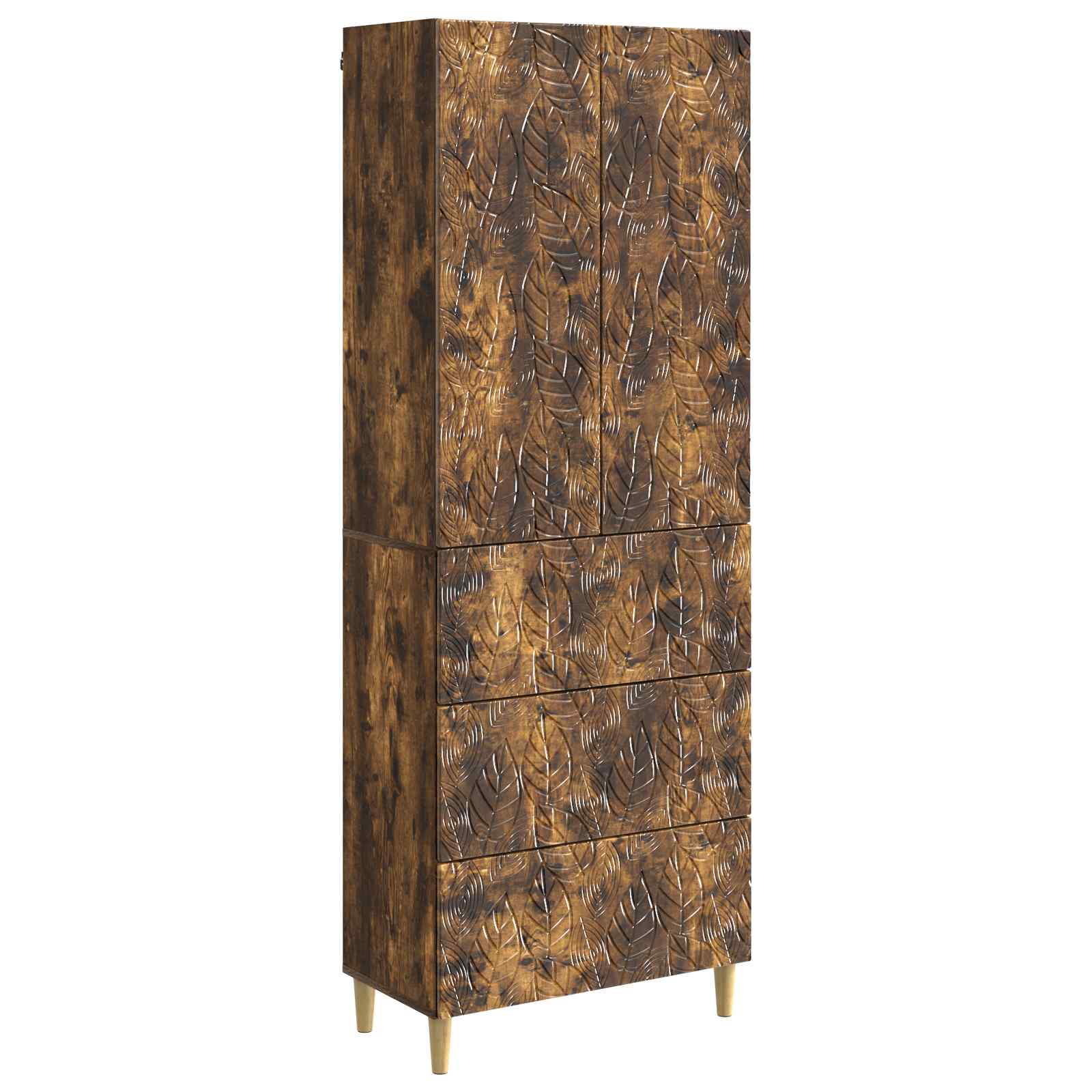 Ensemble de Meubles 2 pcs Chêne fumé 66 x 34,5 x 90 cm - XIOS