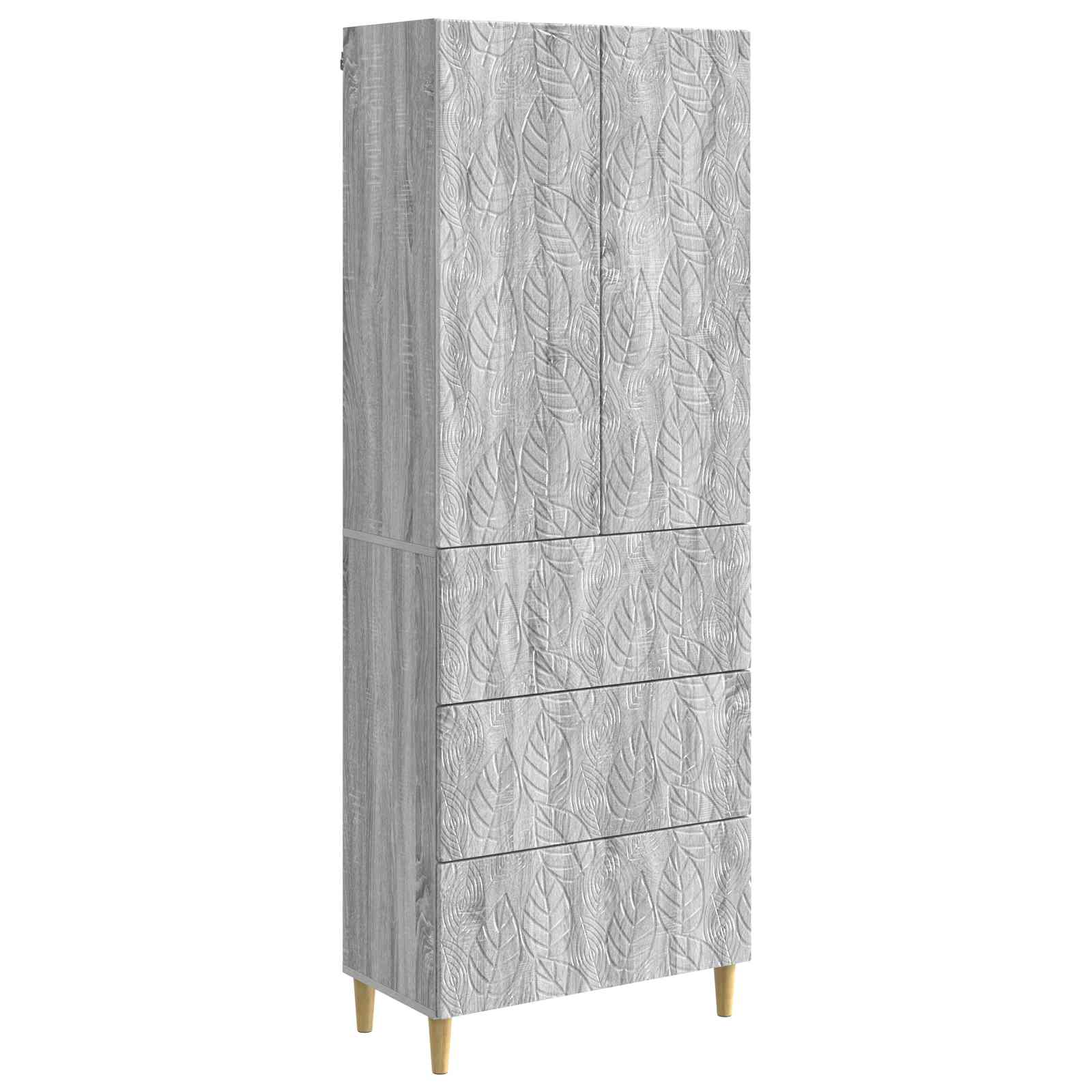 Ensemble de Meubles 2 pcs Sonoma gris 66 x 34,5 x 90 cm - XIOS