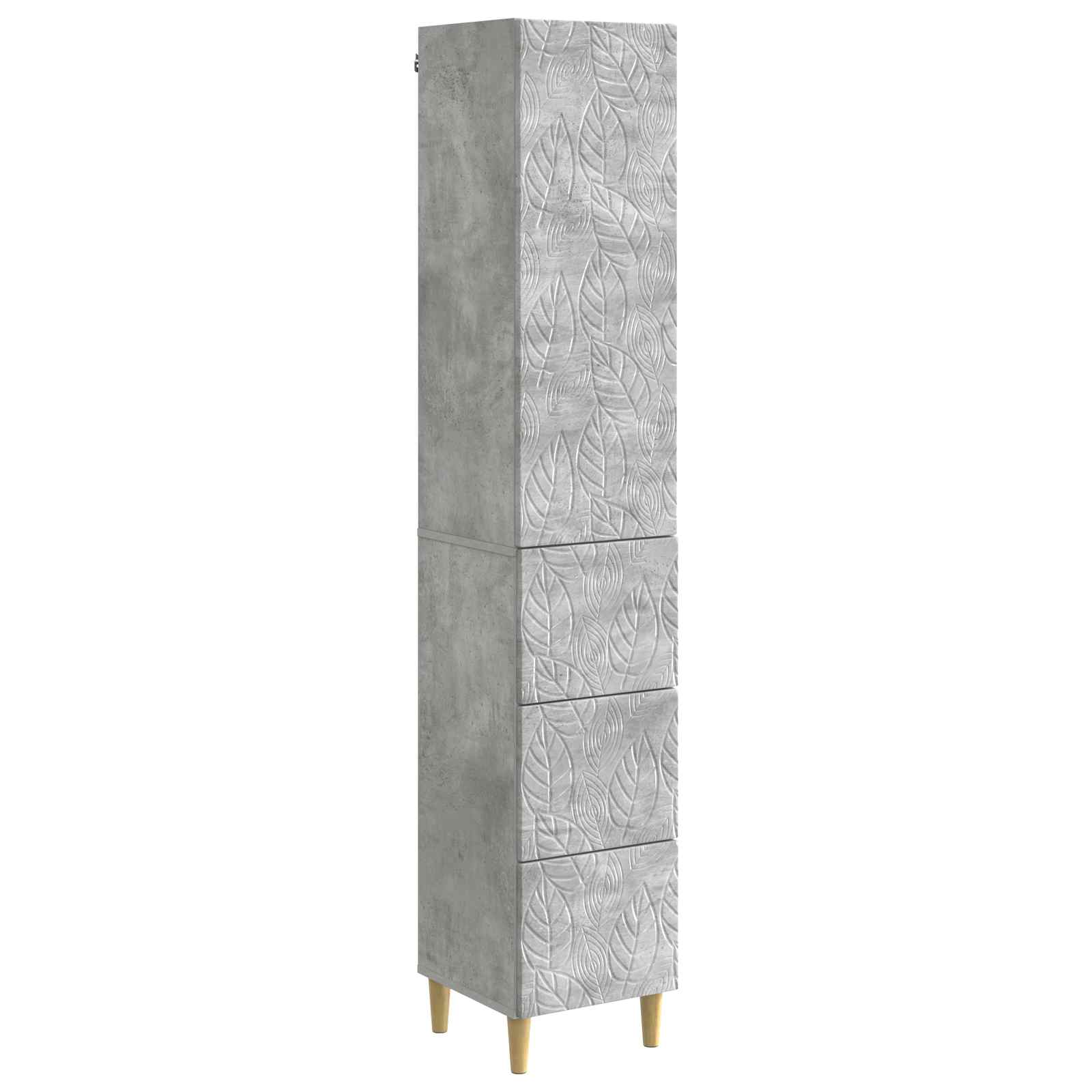 Ensemble de Meubles 2 pcs Gris béton 33 x 34,5 x 90 cm - XIOS