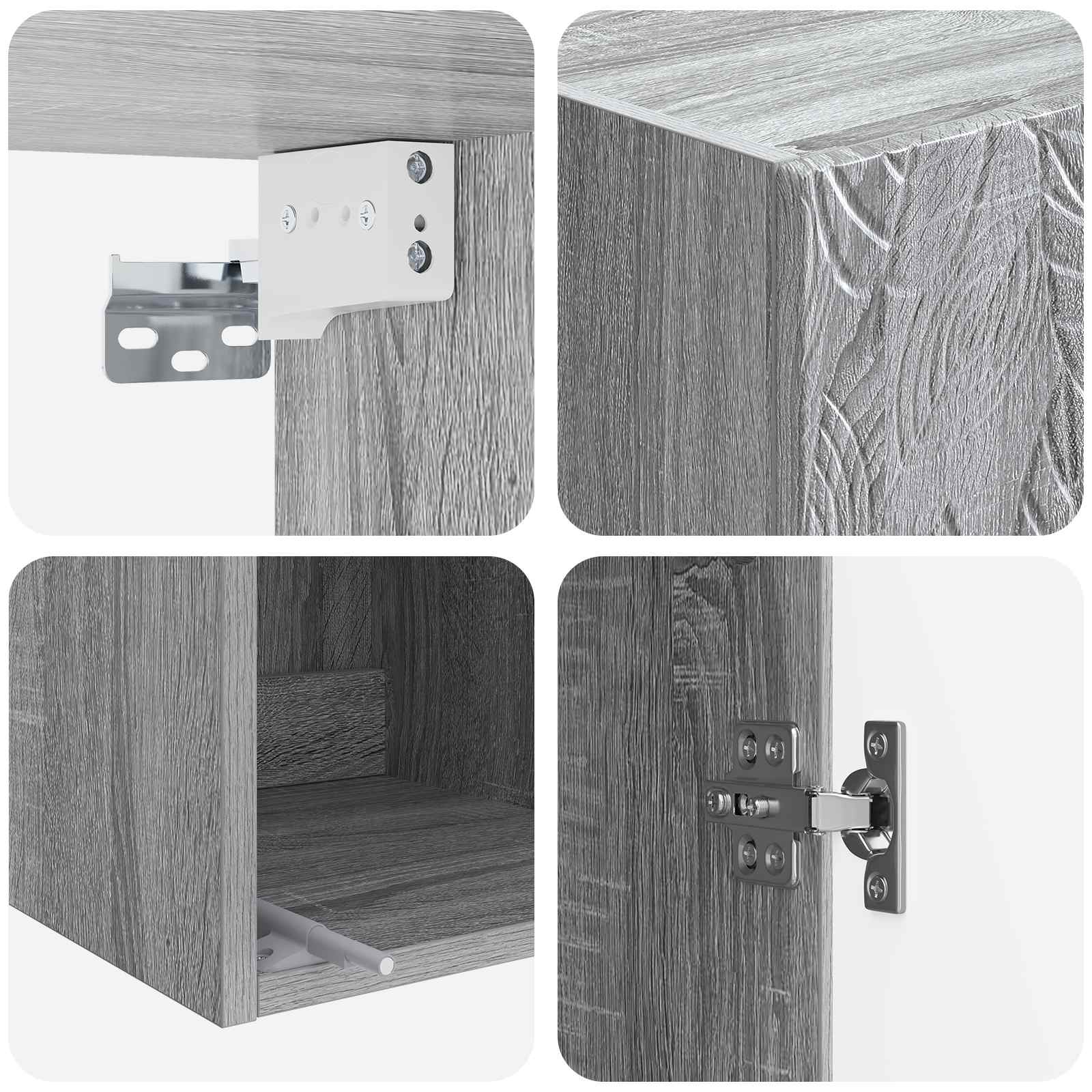 Ensemble de Meubles 2 pcs Sonoma gris 33 x 34,5 x 90 cm - XIOS