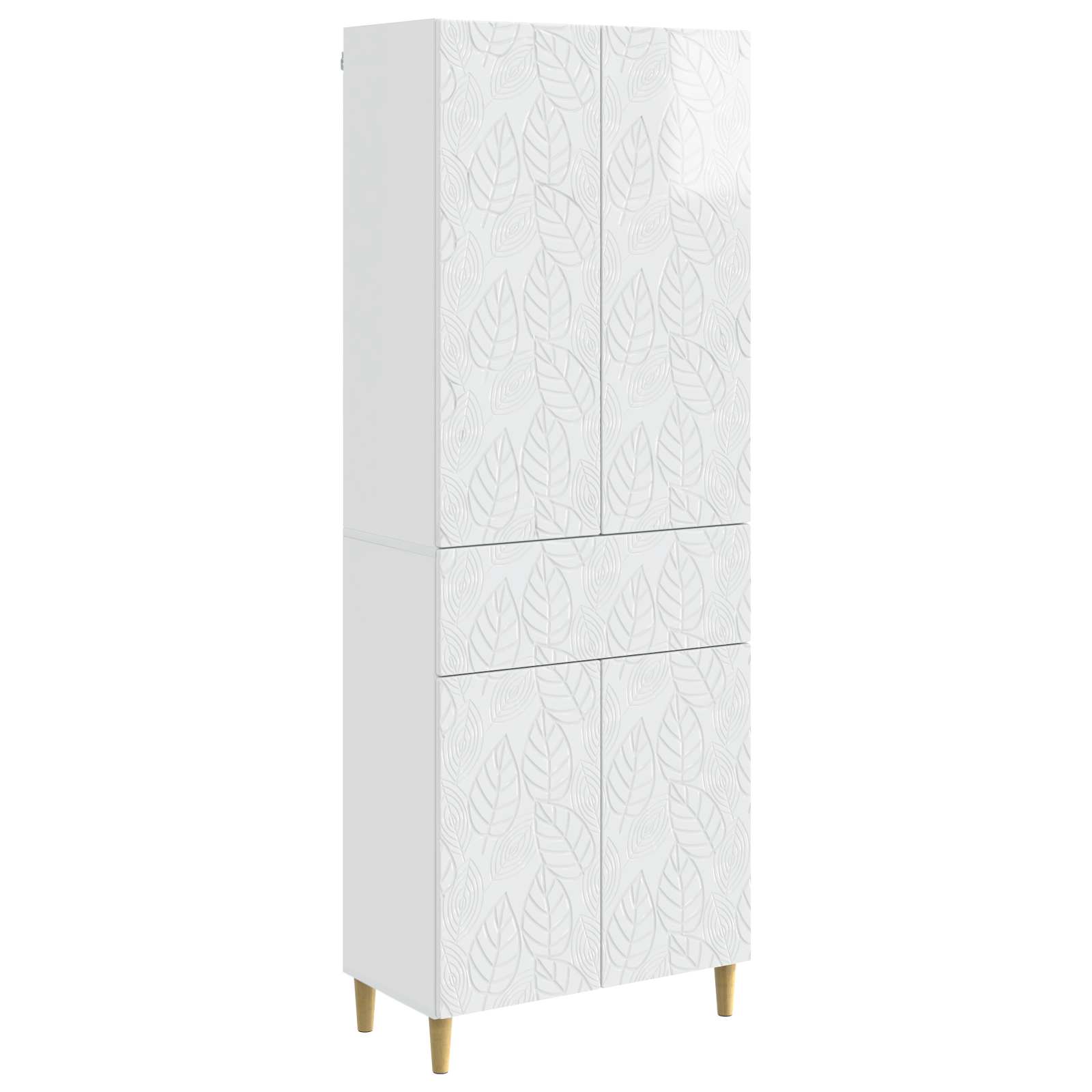 Ensemble de Meubles 2 pcs Blanc brillant Bois d'ingénierie - XIOS
