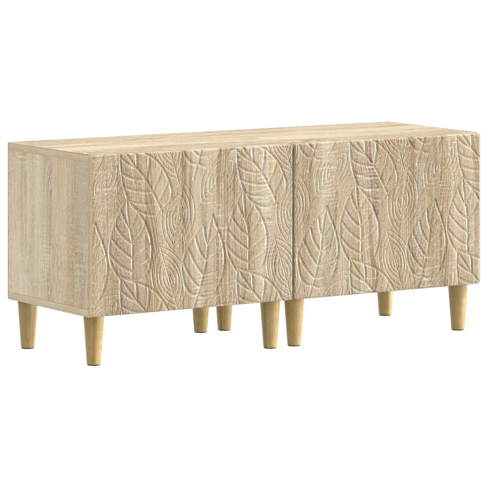 Meuble TV LED 5 pièces Chêne Sonoma Bois d'ingénierie