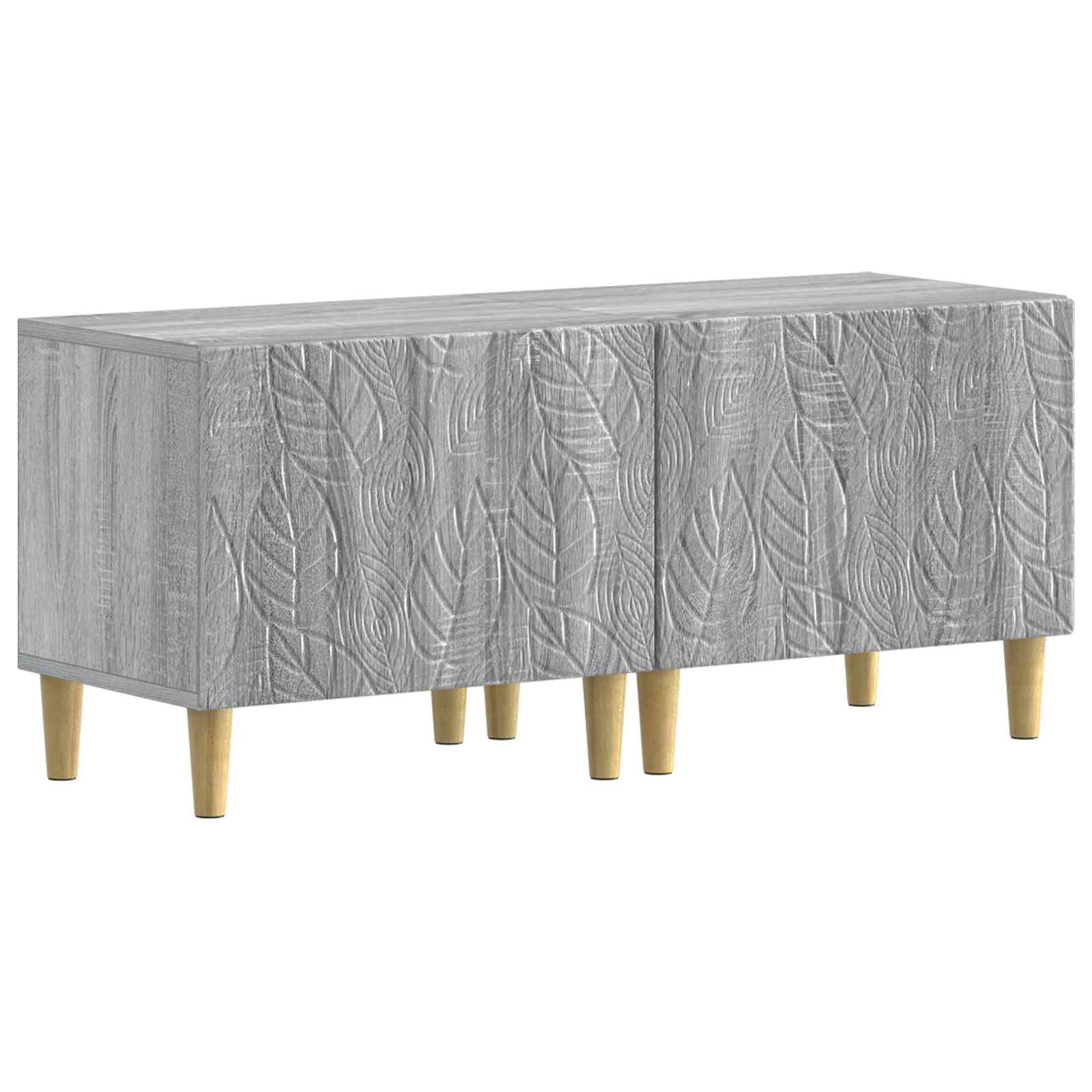 Meuble TV LED 5 pièces Sonoma gris Bois d'ingénierie