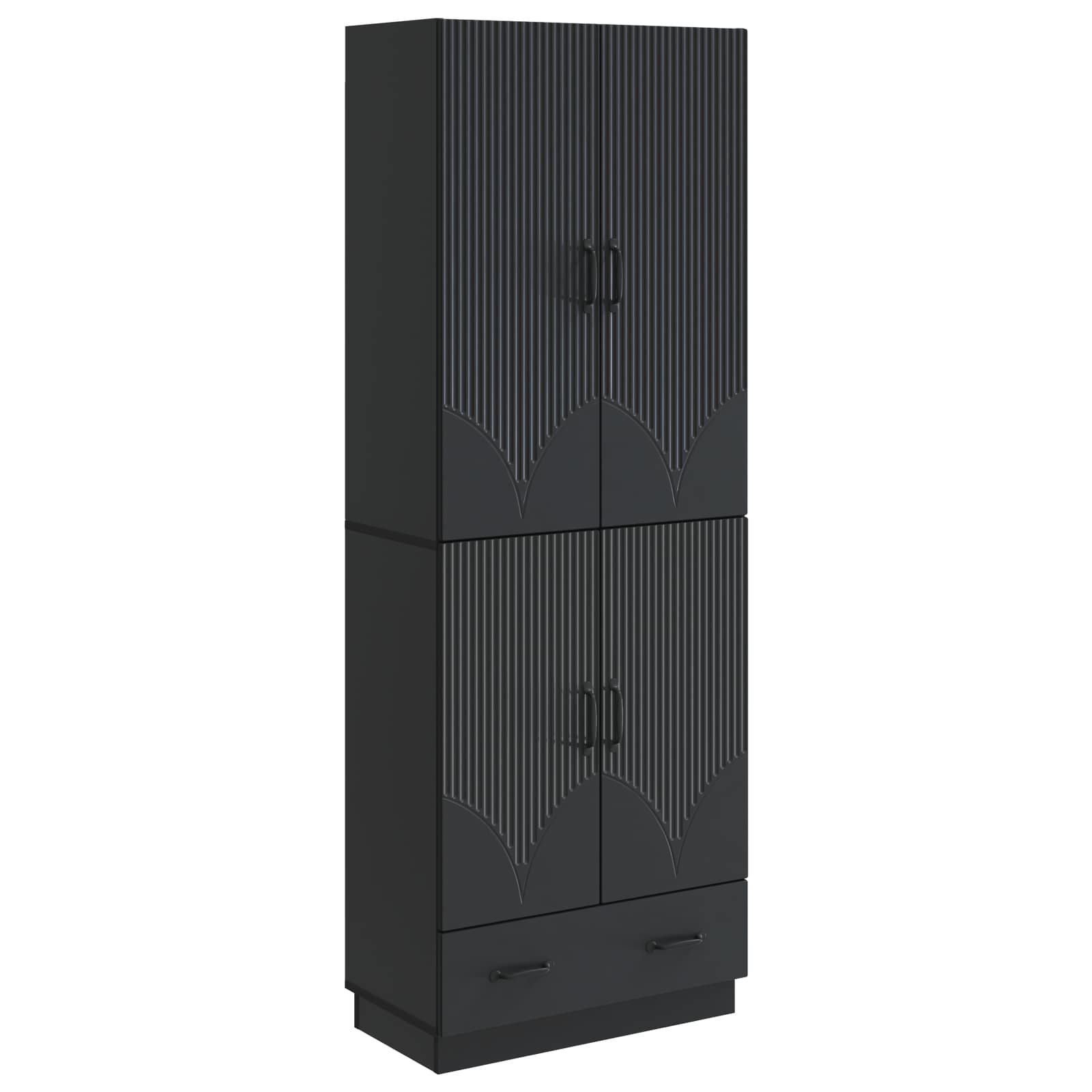 Ensemble de Meubles 2 pcs Noir Bois d'ingénierie - XIOS