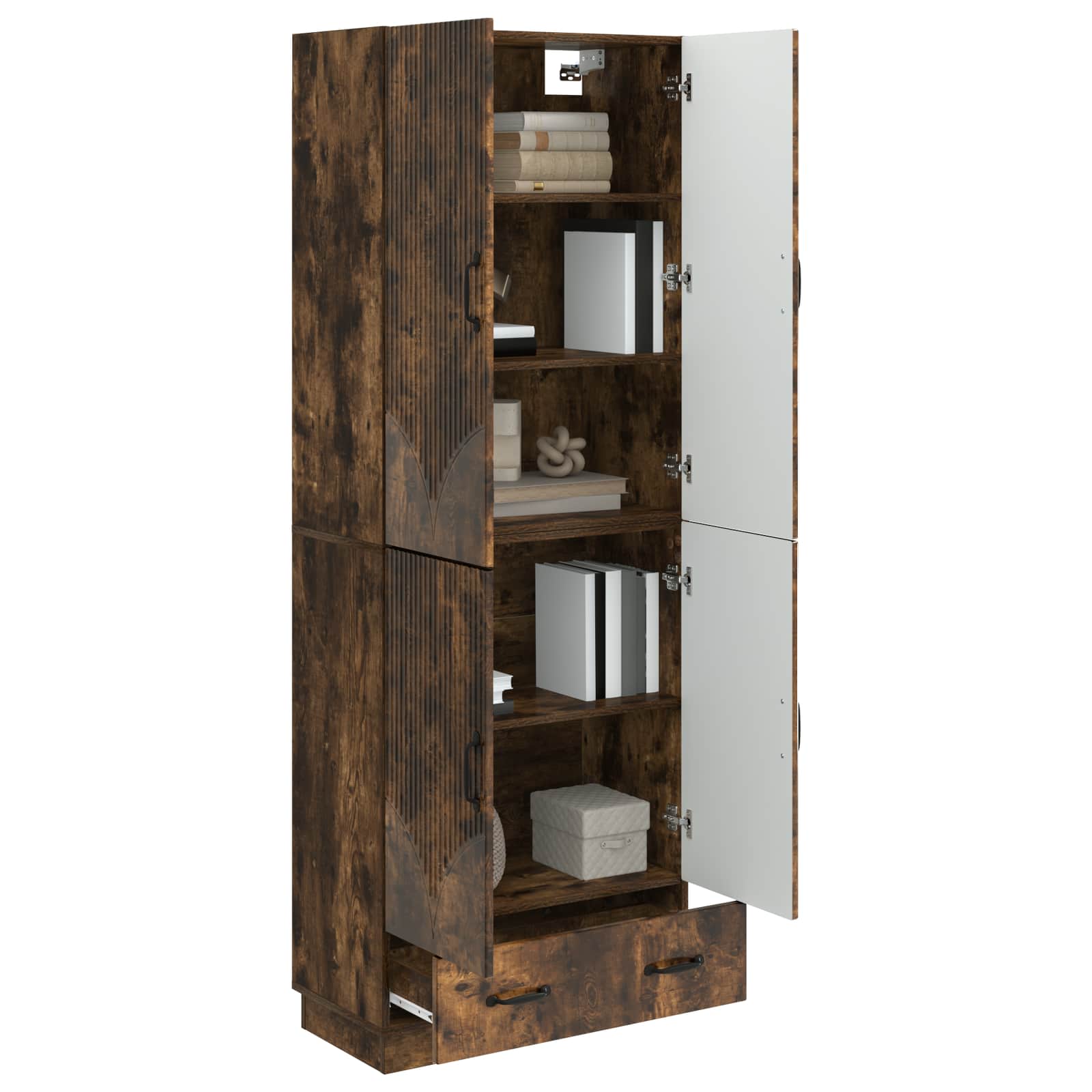 Ensemble de Meubles 2 pcs Chêne fumé Bois d'ingénierie - XIOS