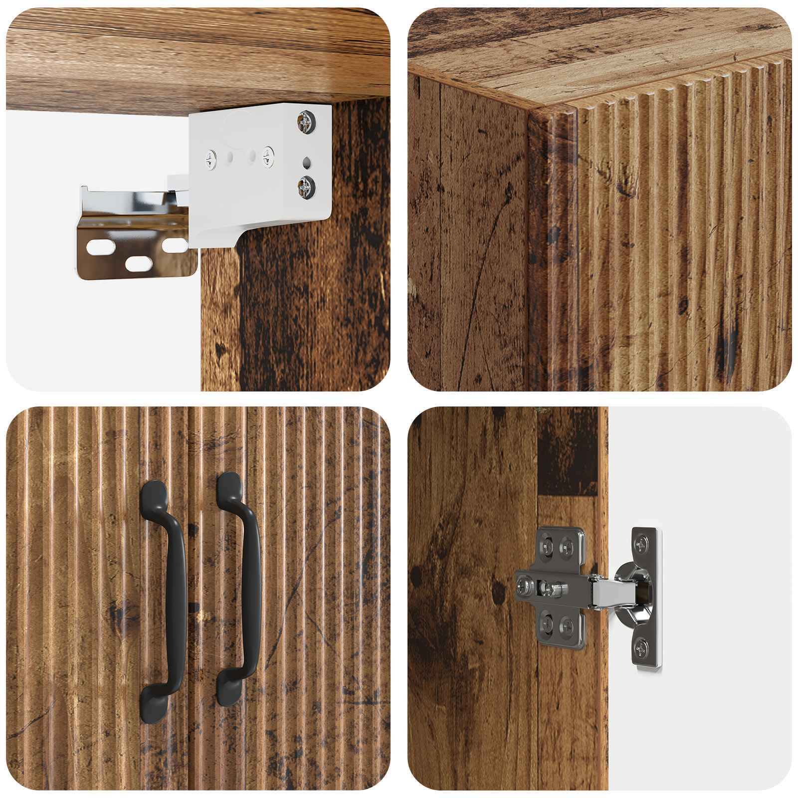 Ensemble de Meubles 2 pcs Bois ancien Bois d'ingénierie - XIOS