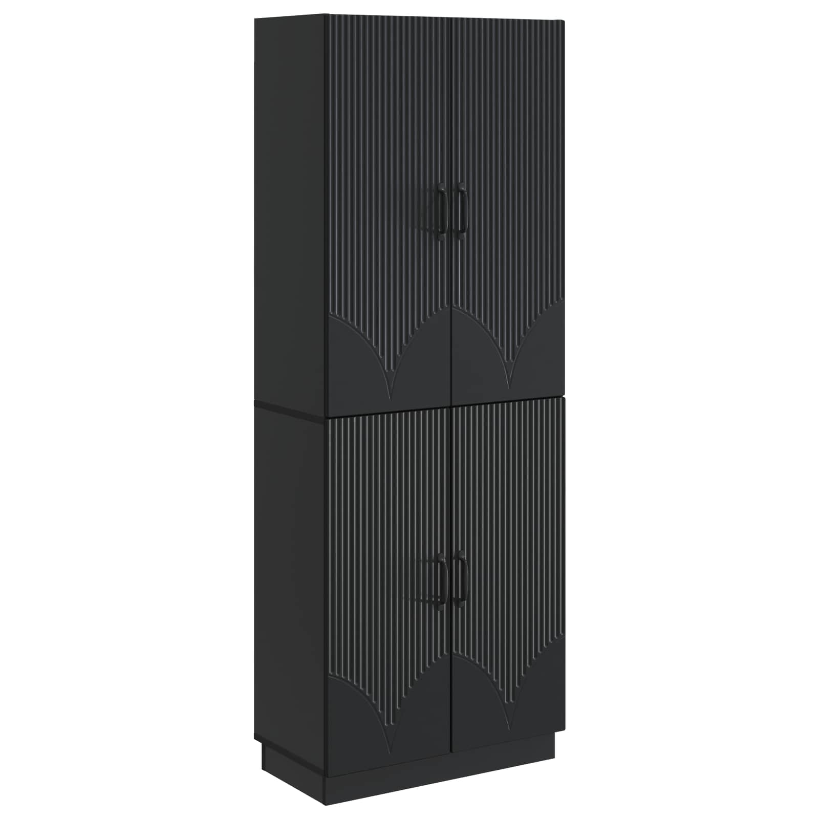 Ensemble de Meubles 2 pcs Noir Bois d'ingénierie - XIOS