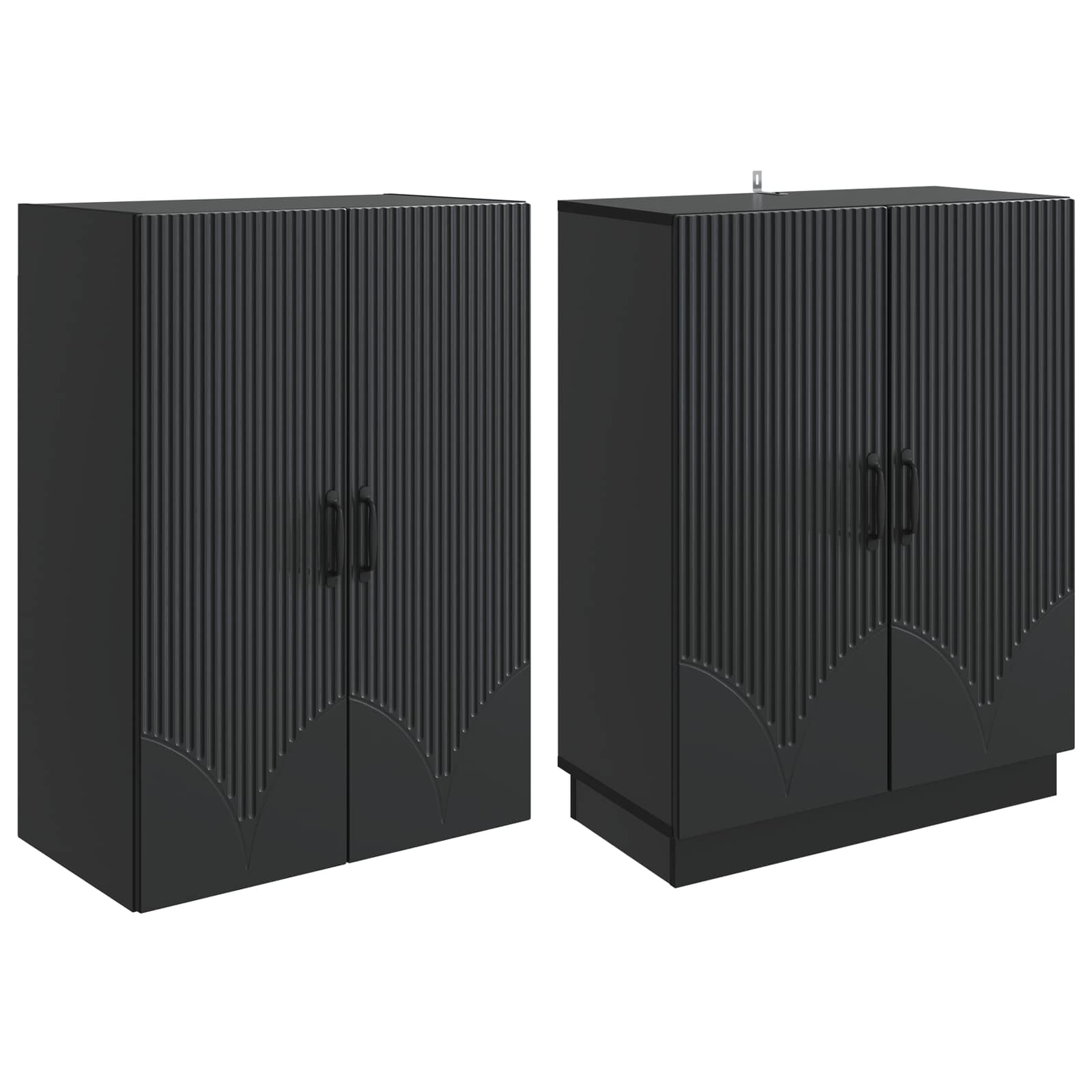 Ensemble de Meubles 2 pcs Noir Bois d'ingénierie - XIOS