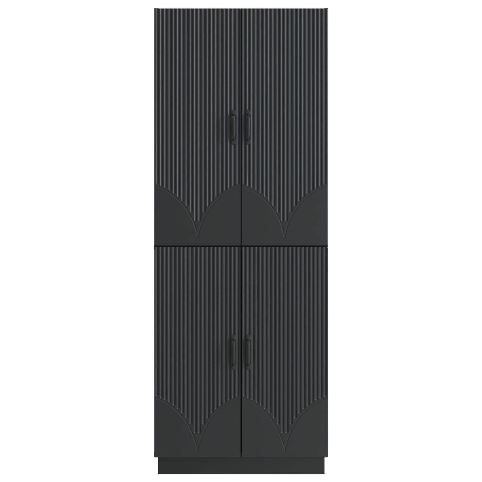 Ensemble de Meubles 2 pcs Noir Bois d'ingénierie - XIOS