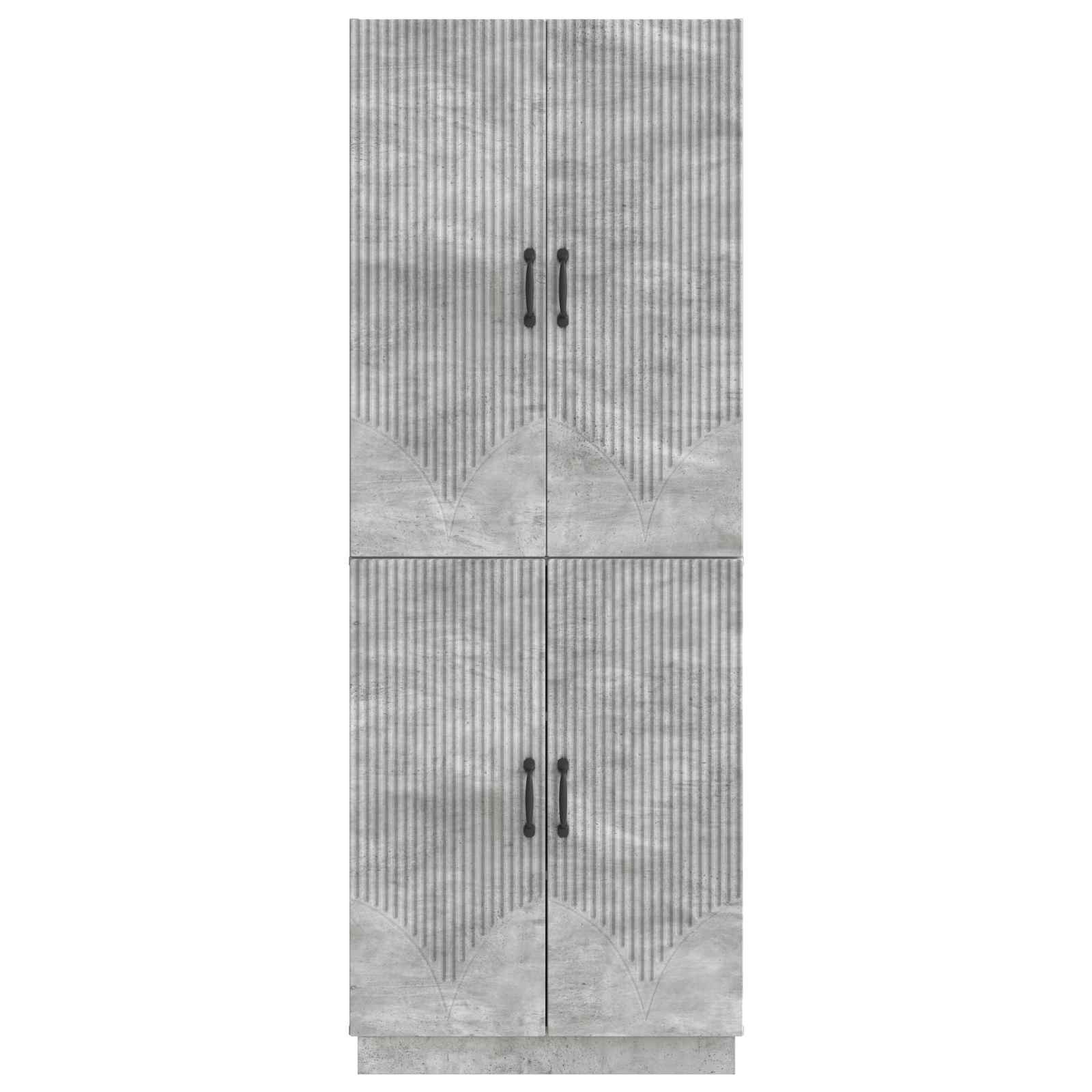 Ensemble de Meubles 2 pcs Gris béton Bois d'ingénierie - XIOS