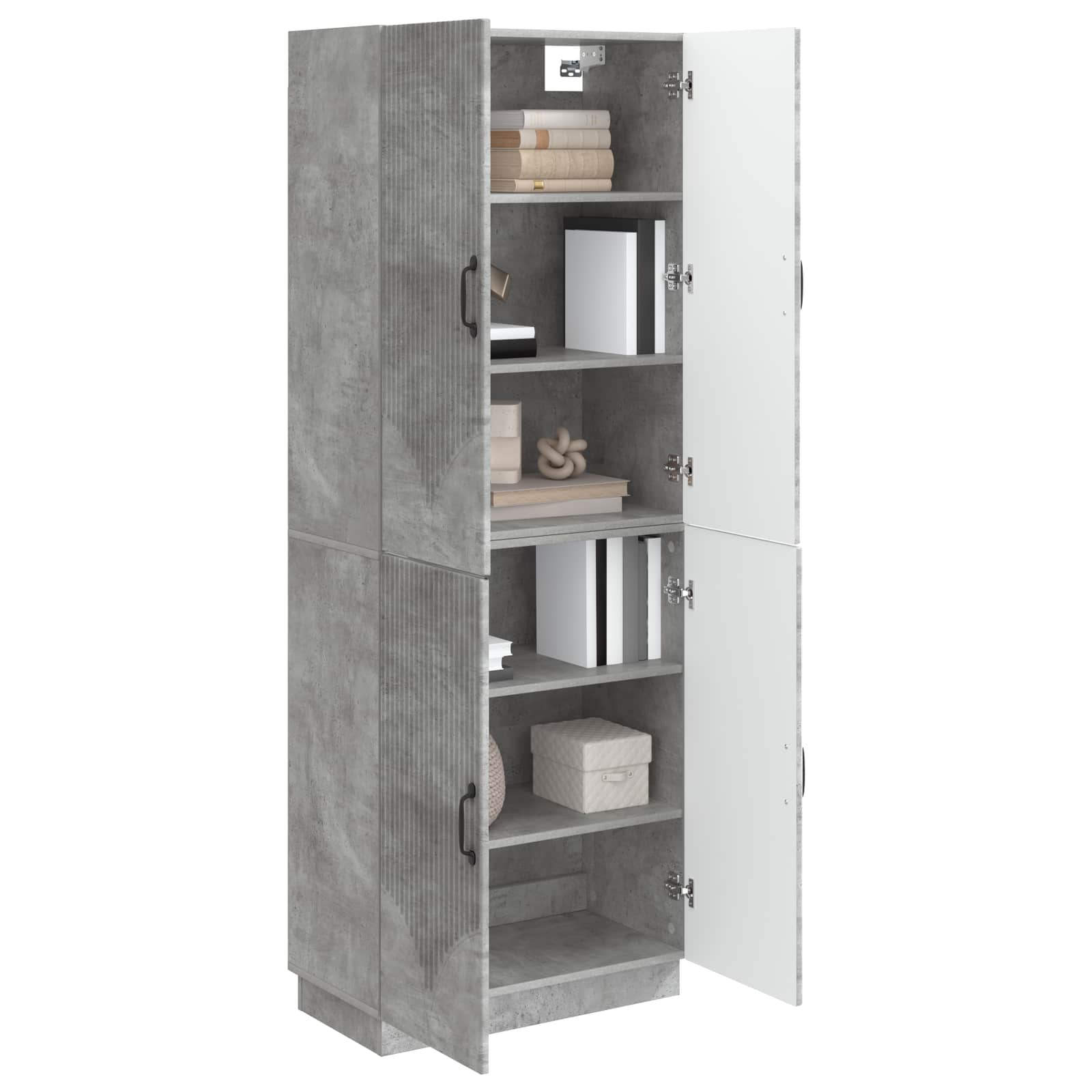 Ensemble de Meubles 2 pcs Gris béton Bois d'ingénierie - XIOS