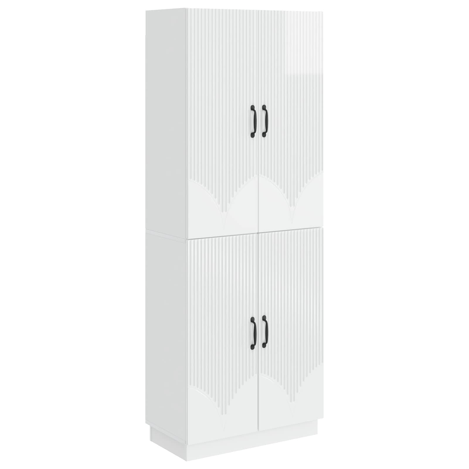 Ensemble de Meubles 2 pcs Blanc brillant Bois d'ingénierie - XIOS