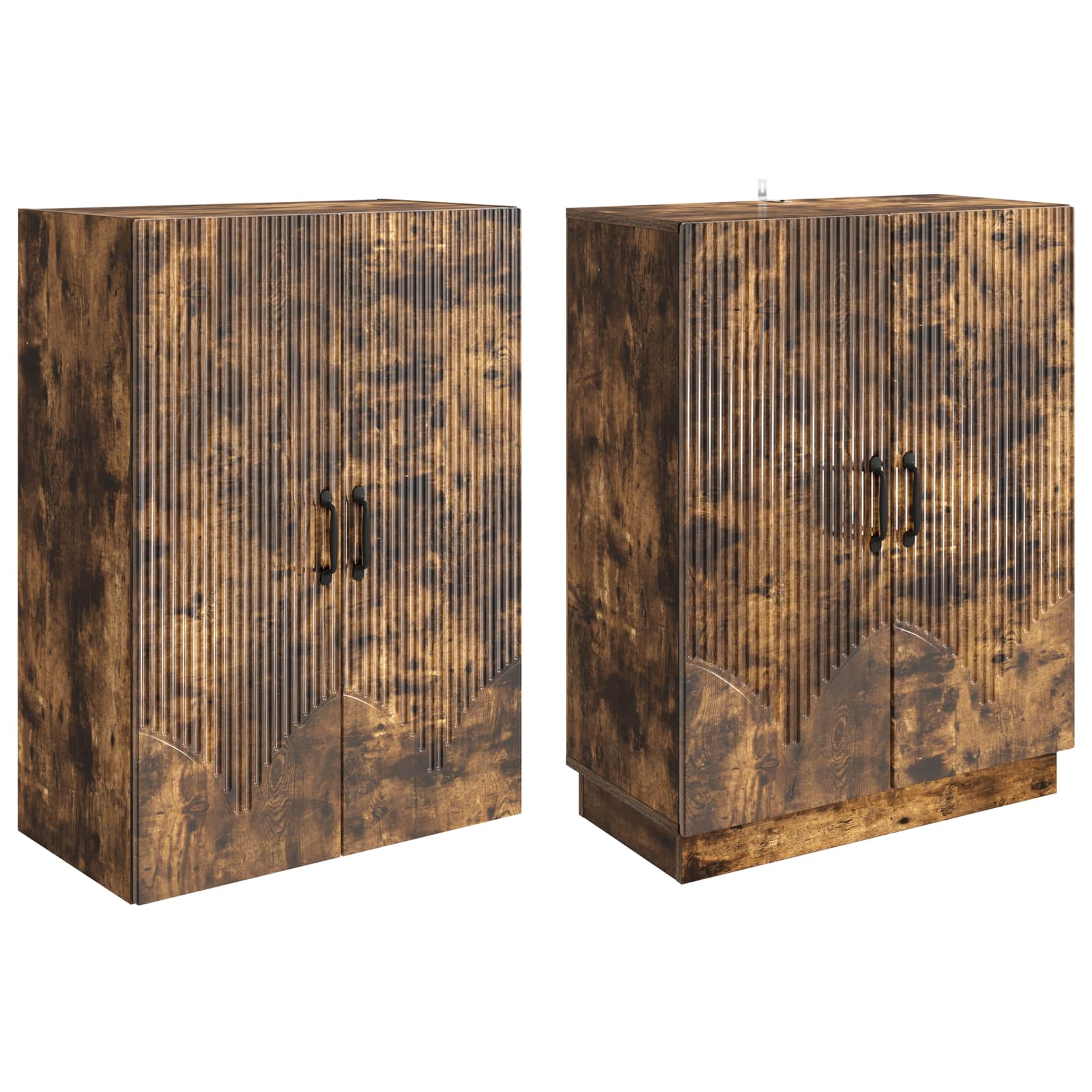 Ensemble de Meubles 2 pcs Chêne fumé Bois d'ingénierie - XIOS