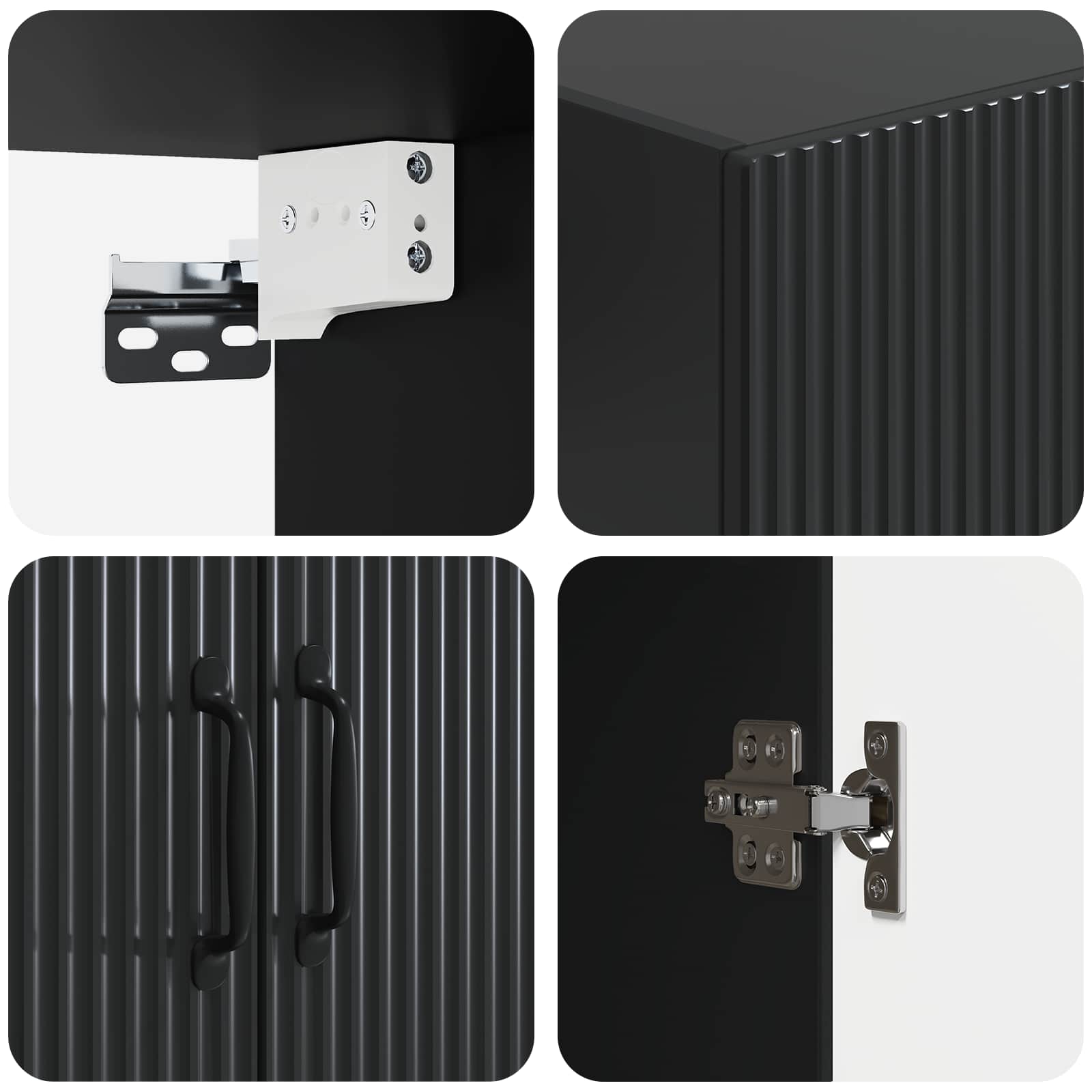 Ensemble de Meubles 2 pcs Noir 66 x 34,5 x 87 cm - XIOS