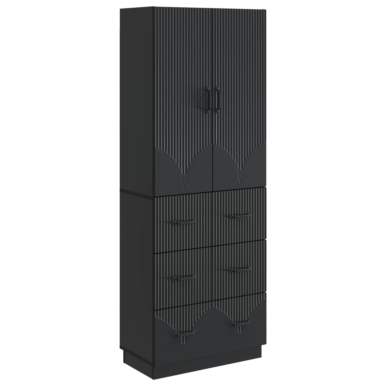 Ensemble de Meubles 2 pcs Noir 66 x 34,5 x 87 cm - XIOS