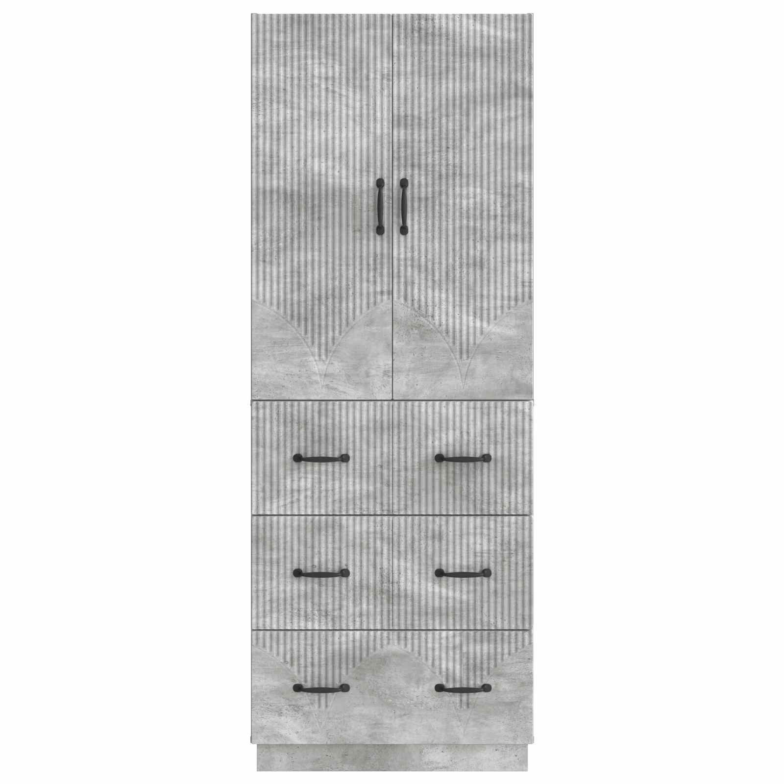 Ensemble de Meubles 2 pcs Gris béton 66 x 34,5 x 87 cm - XIOS