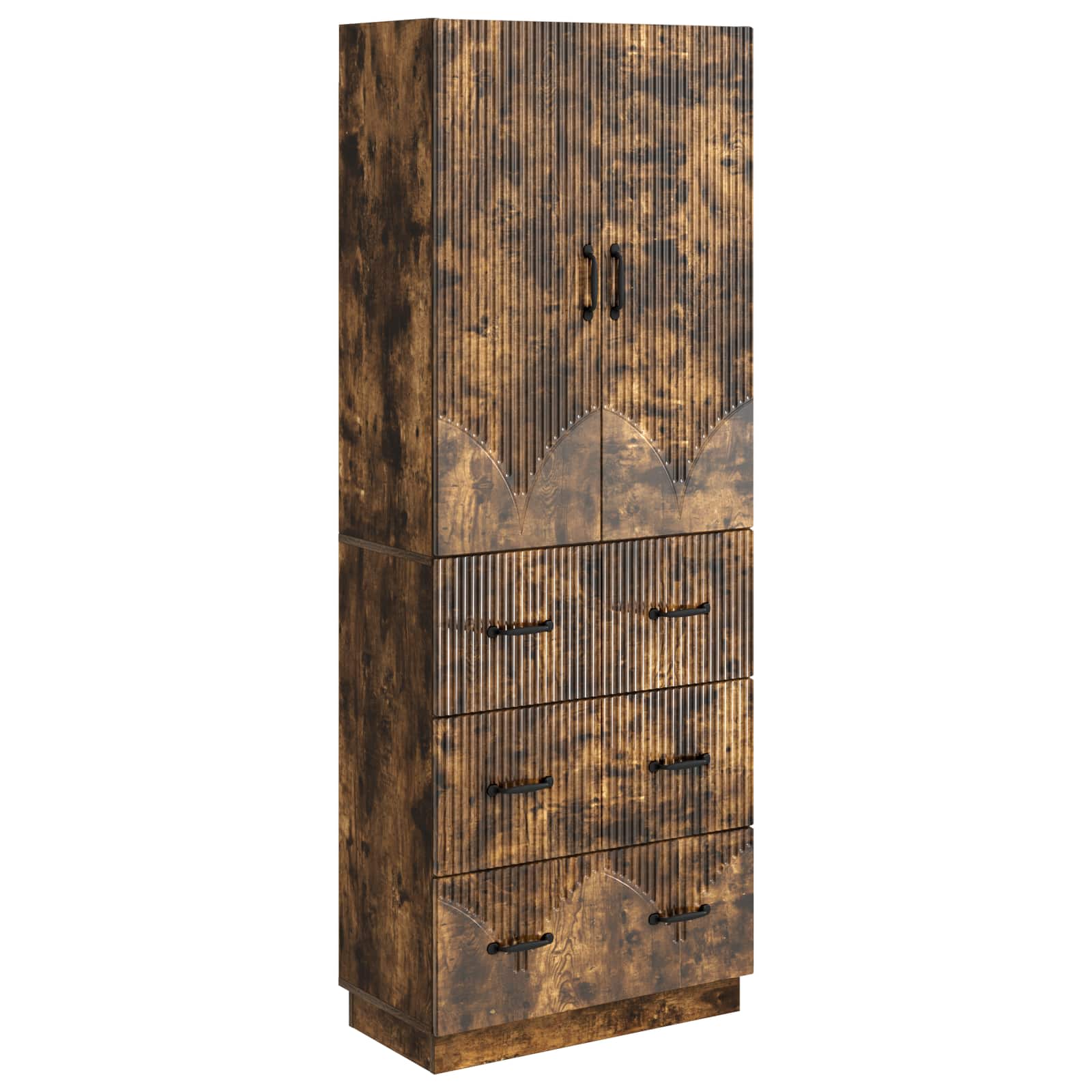 Ensemble de Meubles 2 pcs Chêne fumé 66 x 34,5 x 87 cm - XIOS