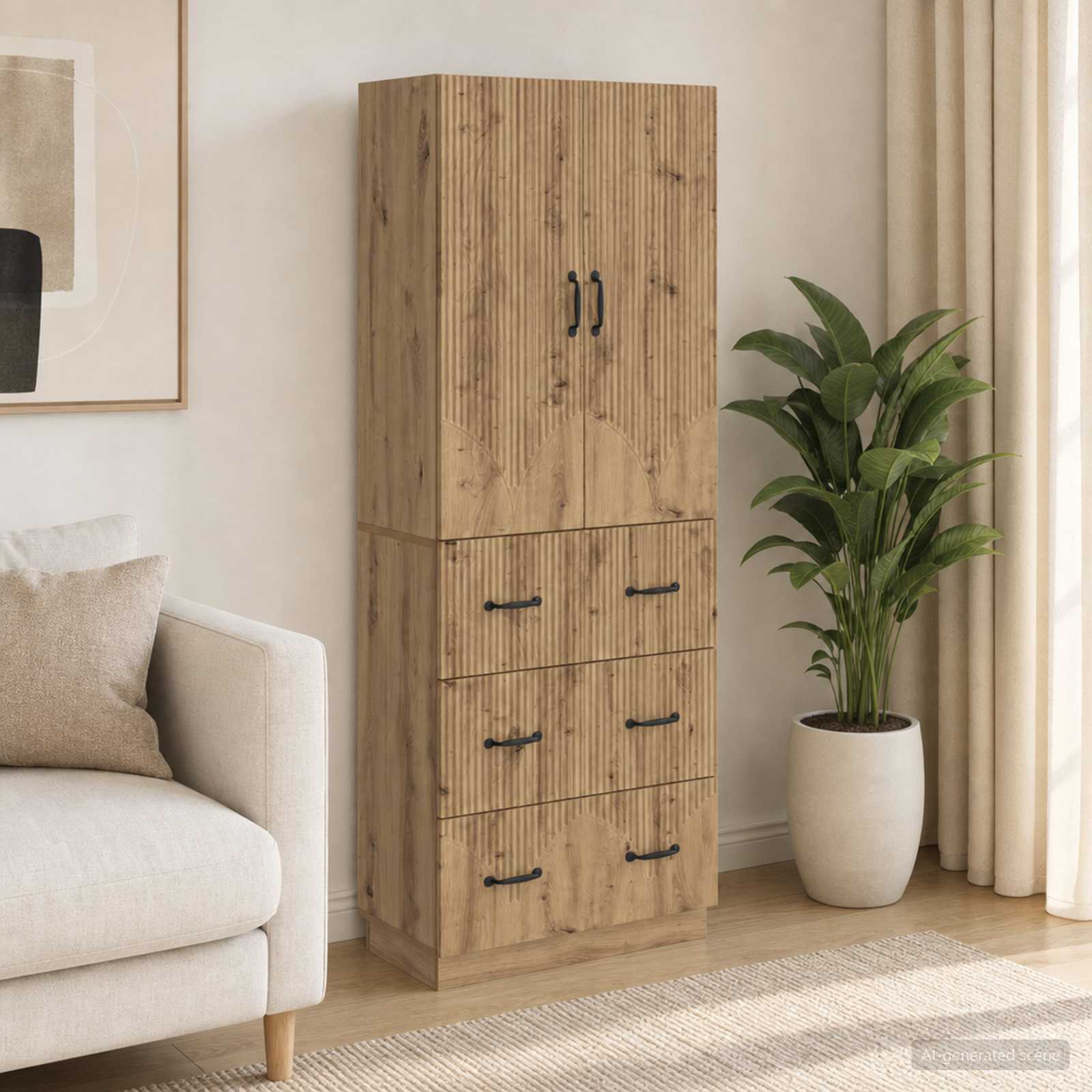 Ensemble de Meubles 2 pc 66 x 34,5 x 87 cm Bois d'ingénierie