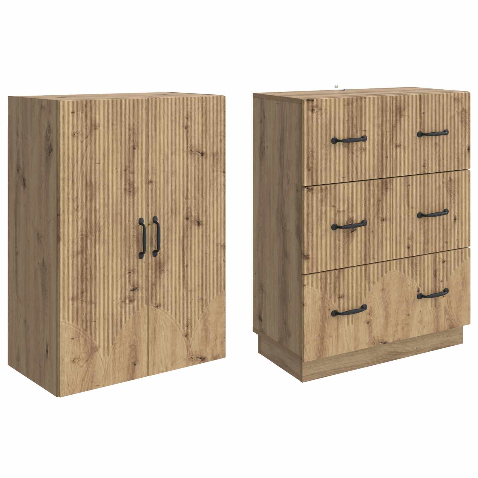 Ensemble de Meubles 2 pcs Chêne artisanal 66 x 34,5 x 87 cm - XIOS