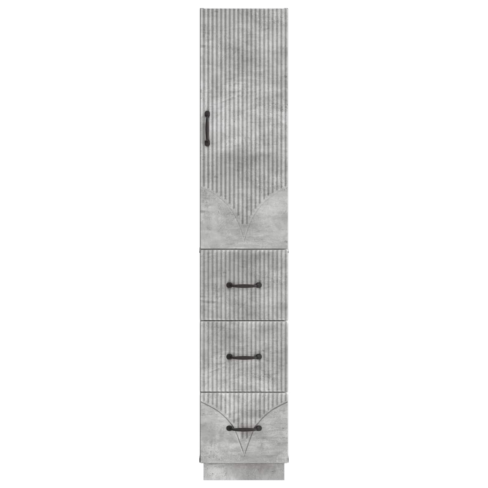 Ensemble de Meubles 2 pcs Gris béton 33 x 34,5 x 87 cm - XIOS