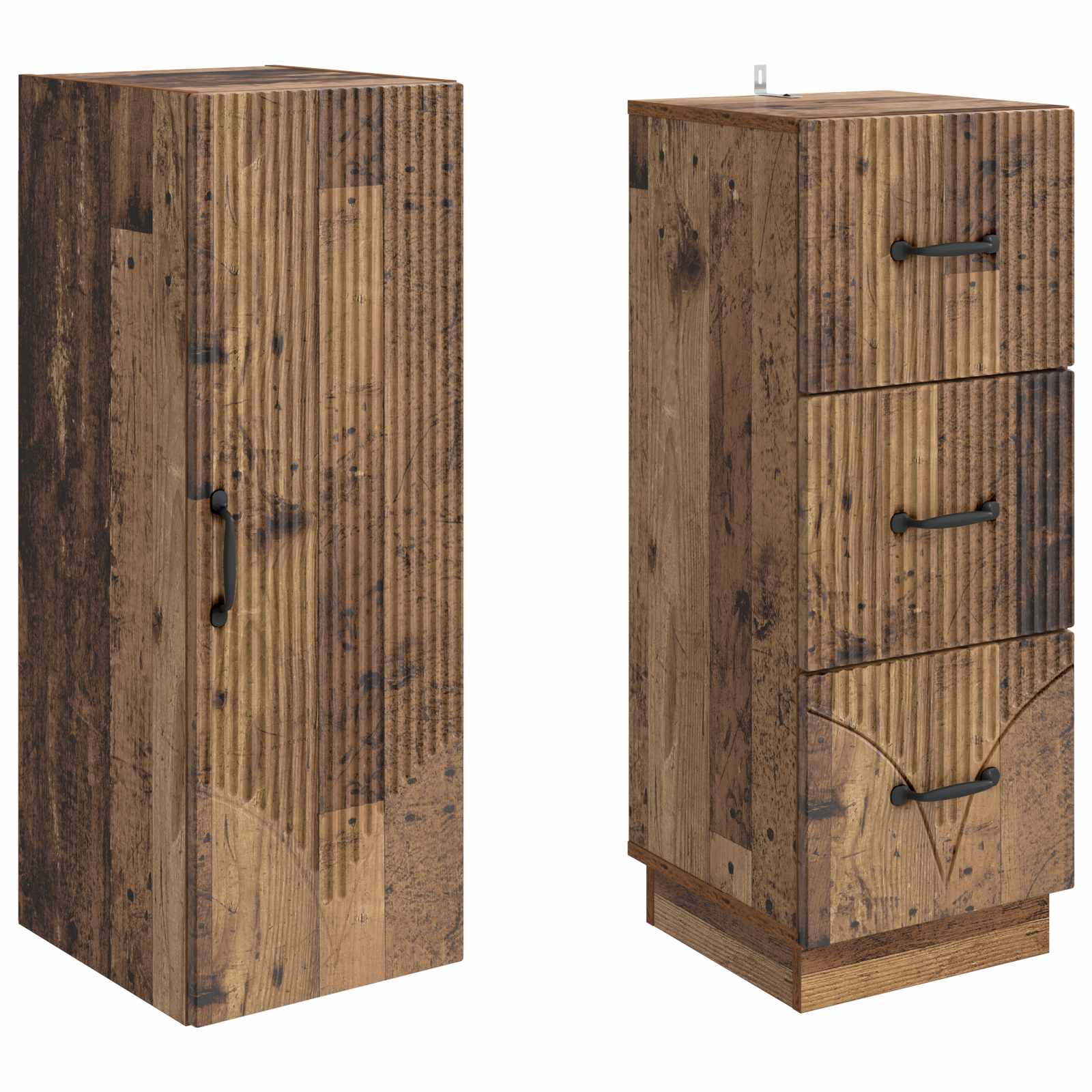 Ensemble de Meubles 2 pcs Bois ancien 33 x 34,5 x 87 cm - XIOS
