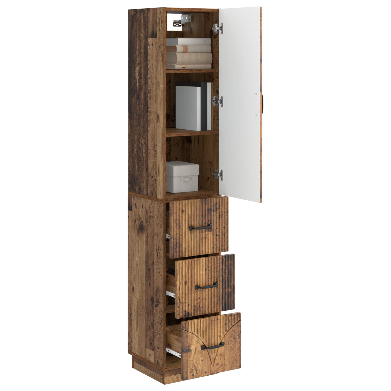 Ensemble de Meubles 2 pcs Bois ancien 33 x 34,5 x 87 cm - XIOS