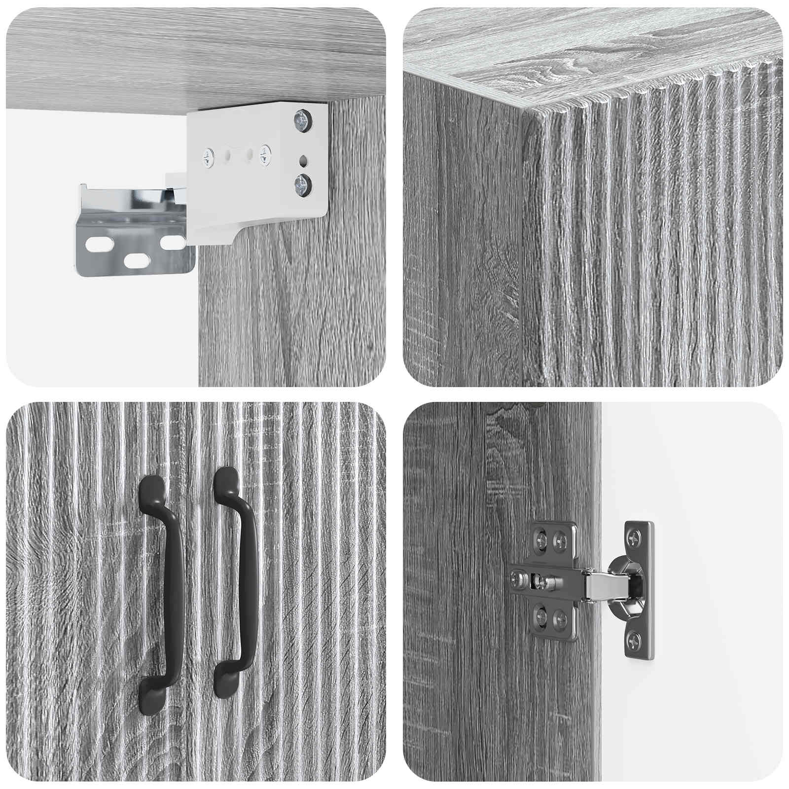 Ensemble de Meubles 2 pcs Sonoma gris Bois d'ingénierie - XIOS